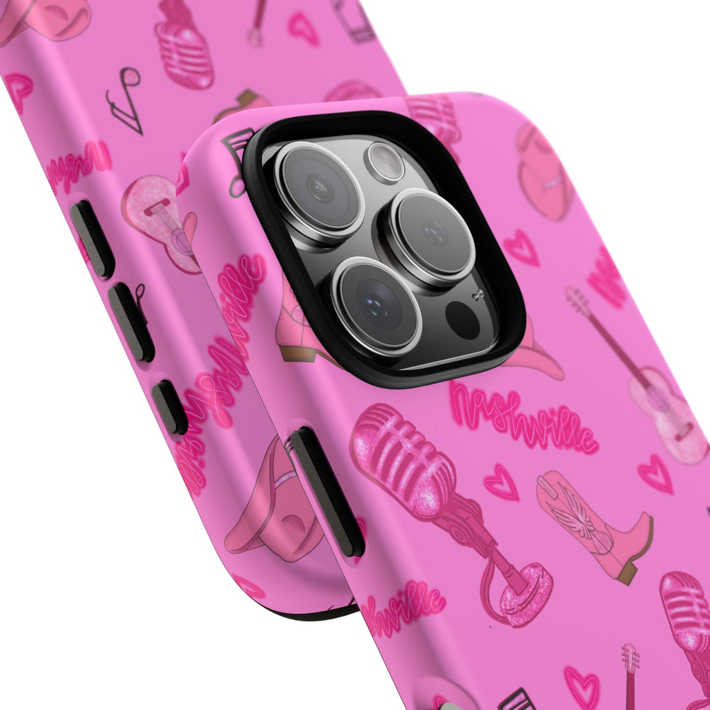 Pink Music Cases for Tough Love, Music Lover Gift, Phone Accessories, Cute Phone Covers, Stylish Cases for Women
