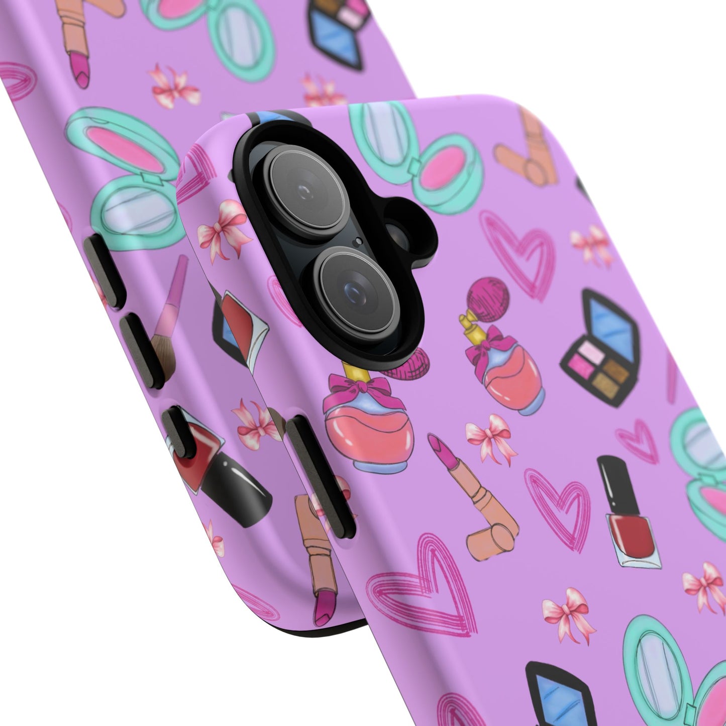 Cute Makeup Phone Case, Tough Cases, Cosmetic Lover Gift, Makeup Junkie Accessory, Beauty Phone Cover, Fun Design for Her