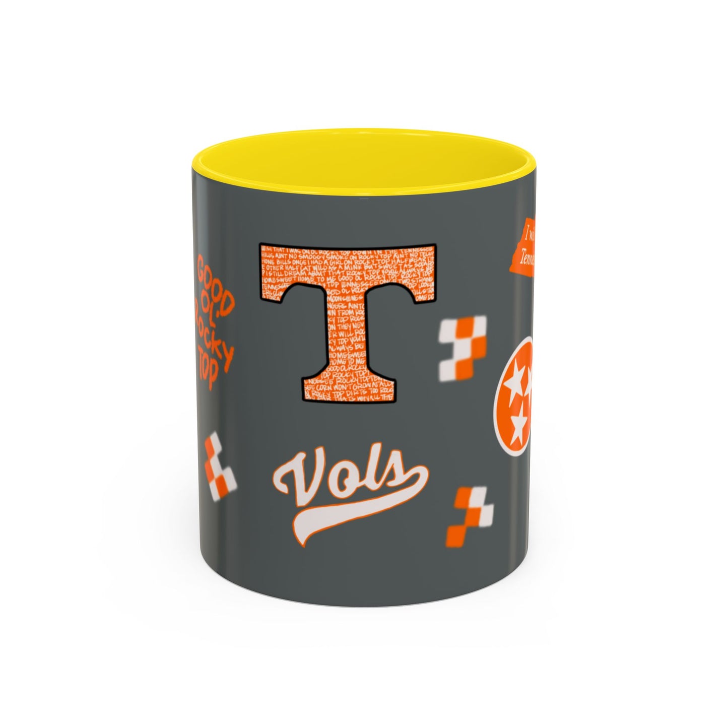 Tennessee Spirit Coffee Mug, Perfect for Gameday, College Student Gift, Unique Drinkware, Sports Fan Mug, Show Your Team Pride