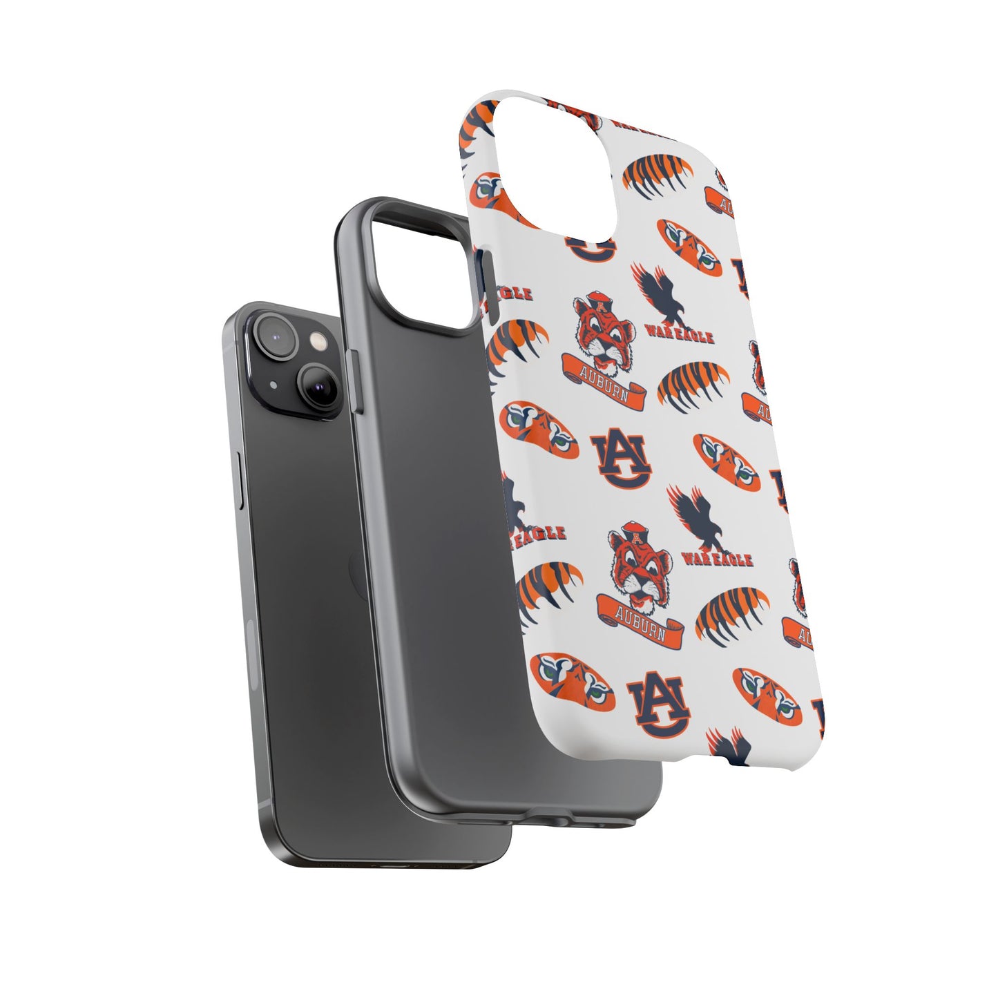 Auburn Fan Phone Case, Sports Team Accessory, Gift for Auburn Fans, Durable Cover, College Game Day