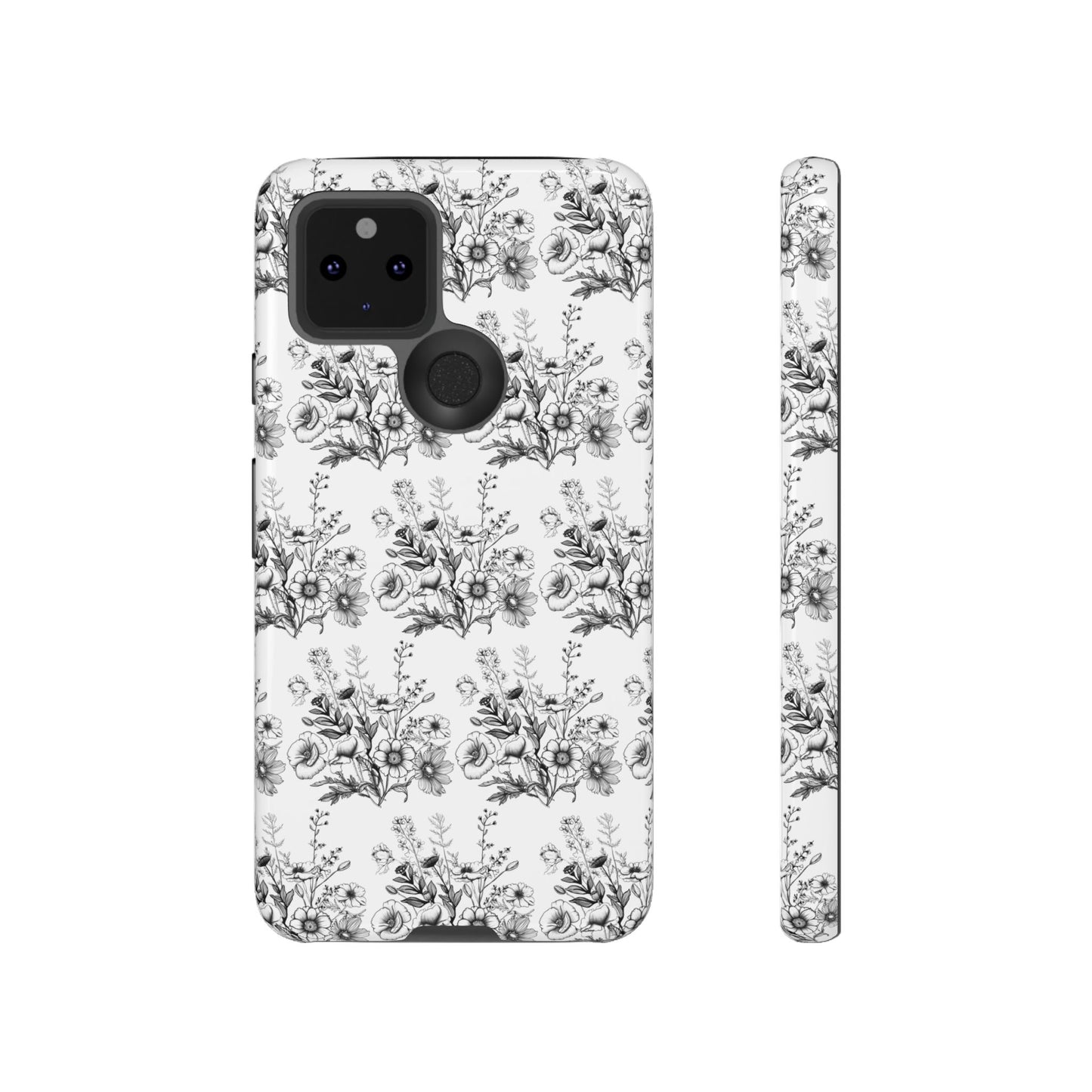 Floral Phone Case, Tough Cases with Elegant Black and White Design, Protective Cover for Fashion Lovers, Unique Gift for All [...]