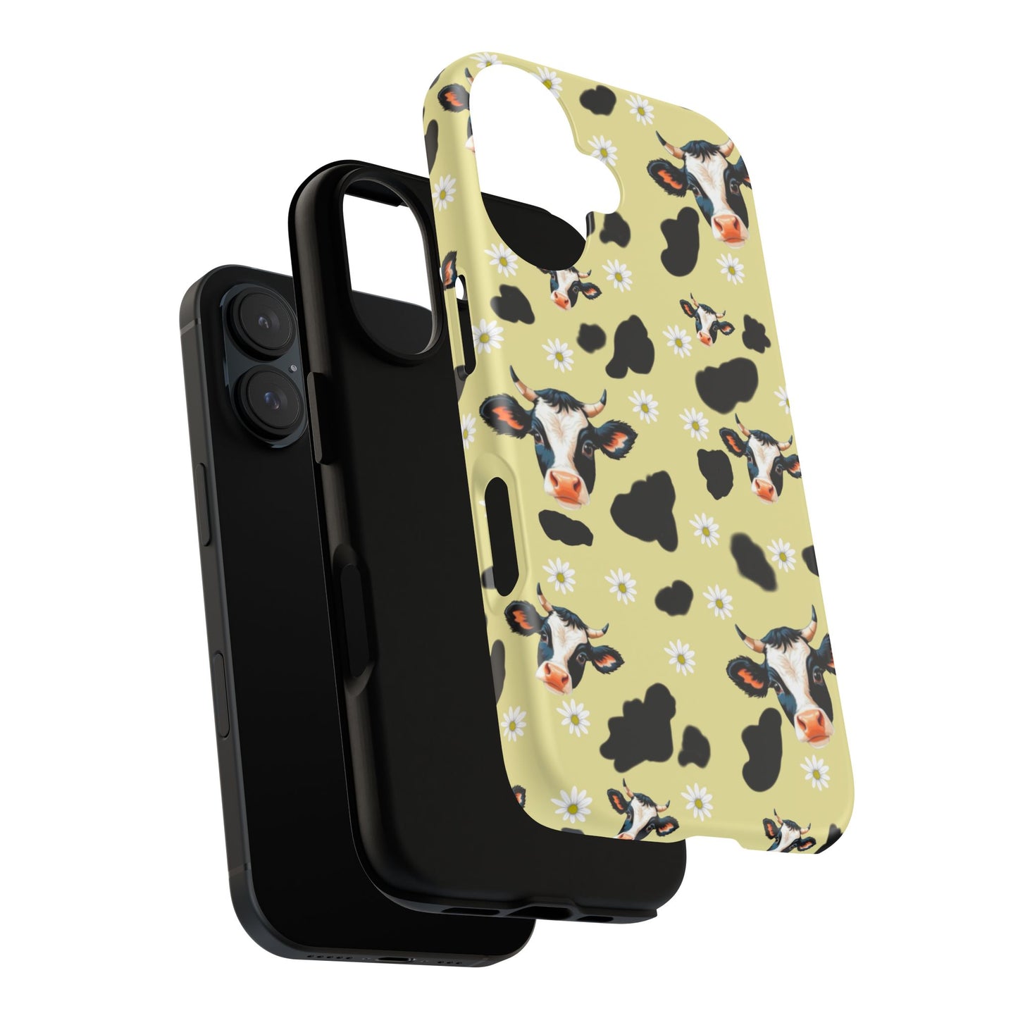 Cow Print Phone Case - Cute Protection for Animal Lovers, Gift for Farmhouse Decor, Cheerful Cow Design