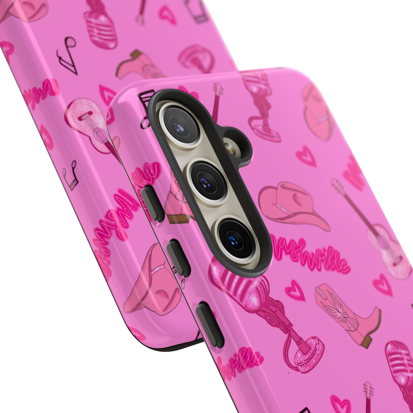 Pink Music Cases for Tough Love, Music Lover Gift, Phone Accessories, Cute Phone Covers, Stylish Cases for Women