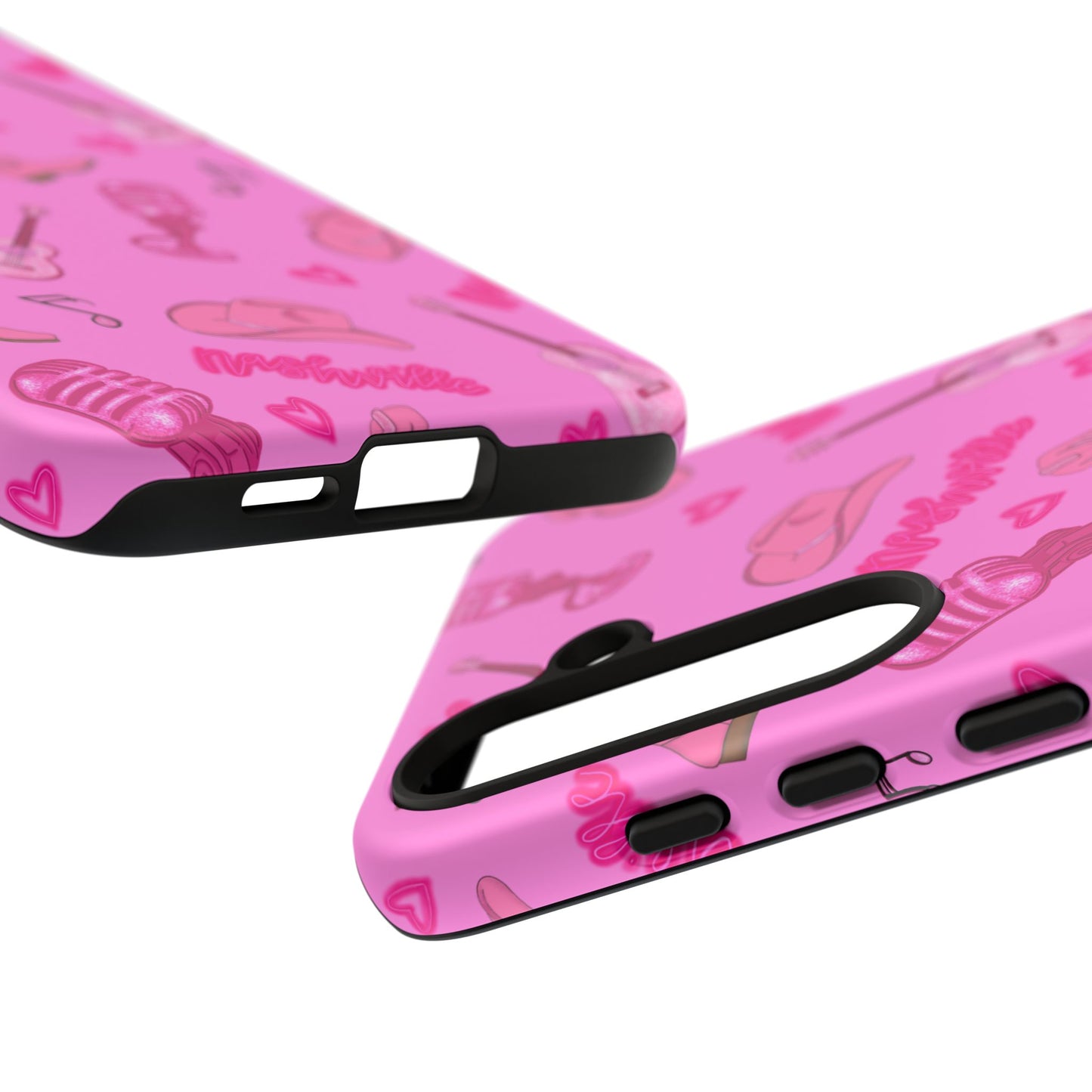 Pink Music Cases for Tough Love, Music Lover Gift, Phone Accessories, Cute Phone Covers, Stylish Cases for Women