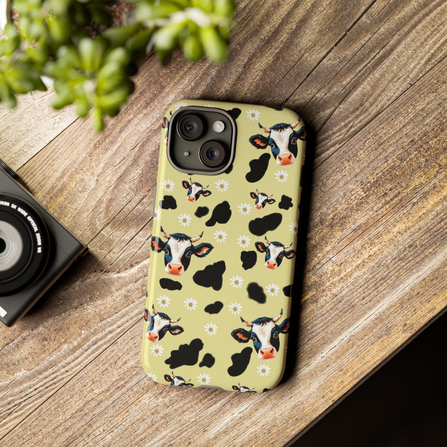 Cow Print Phone Case - Cute Protection for Animal Lovers, Gift for Farmhouse Decor, Cheerful Cow Design