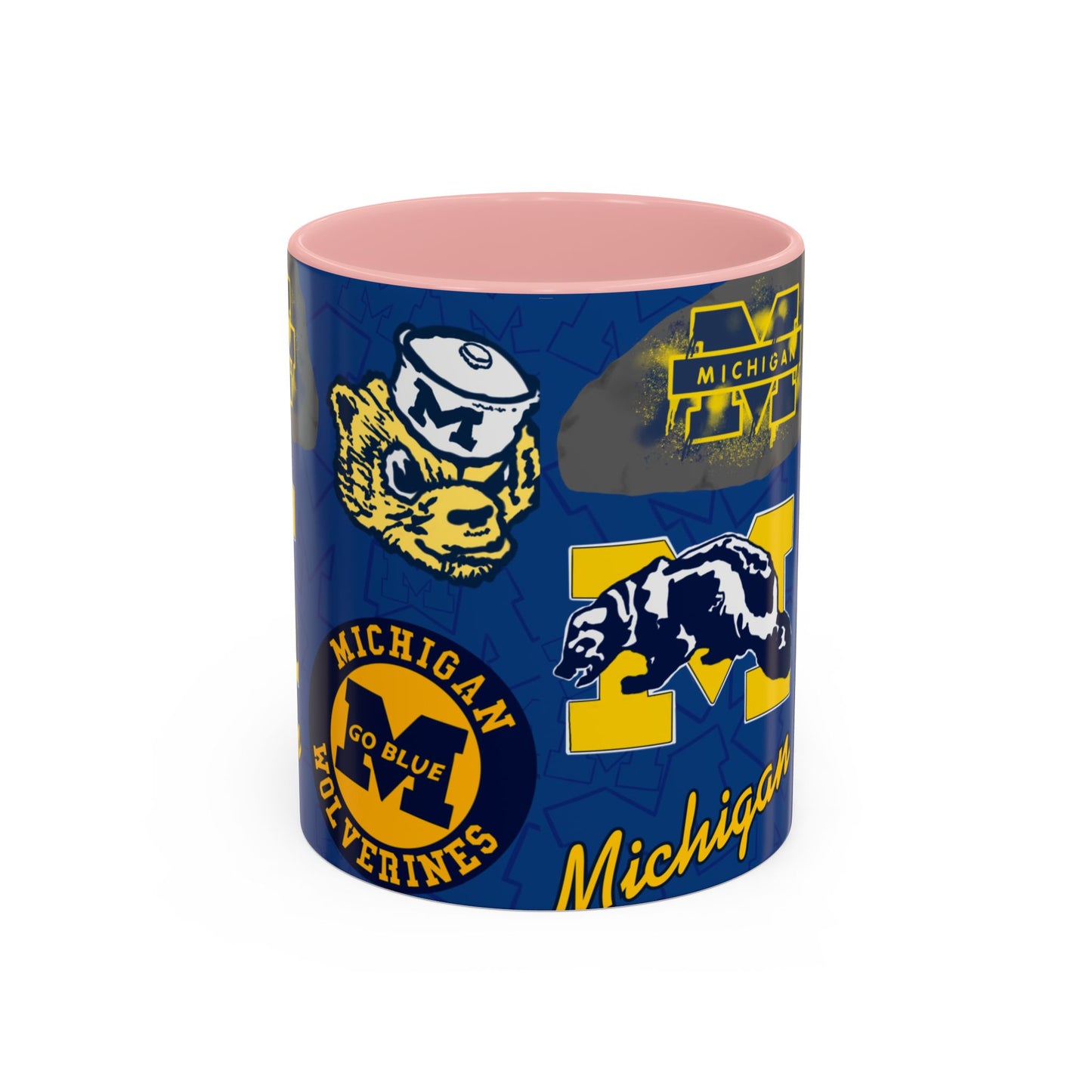 Michigan Wolverines Accent Coffee Mug - Perfect for Game Day, Fan Gift, Coffee Lovers, Sports Decor, College Spirit