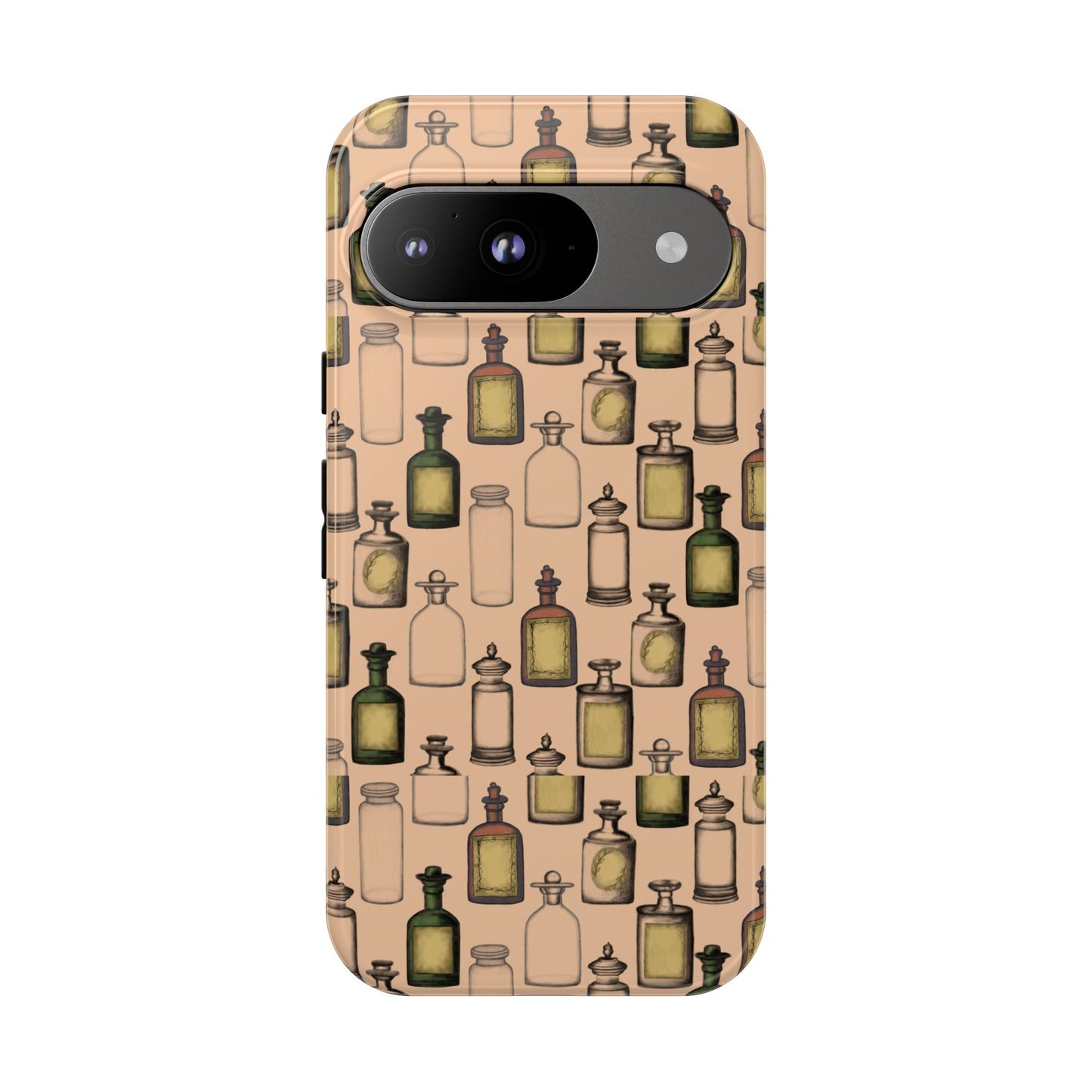 Vintage Potion Bottle Phone Case, Tough Phone Case, Magical Phone Cover, Witch Aesthetic, Gift for Witch Lovers, Boho Phone Accessories