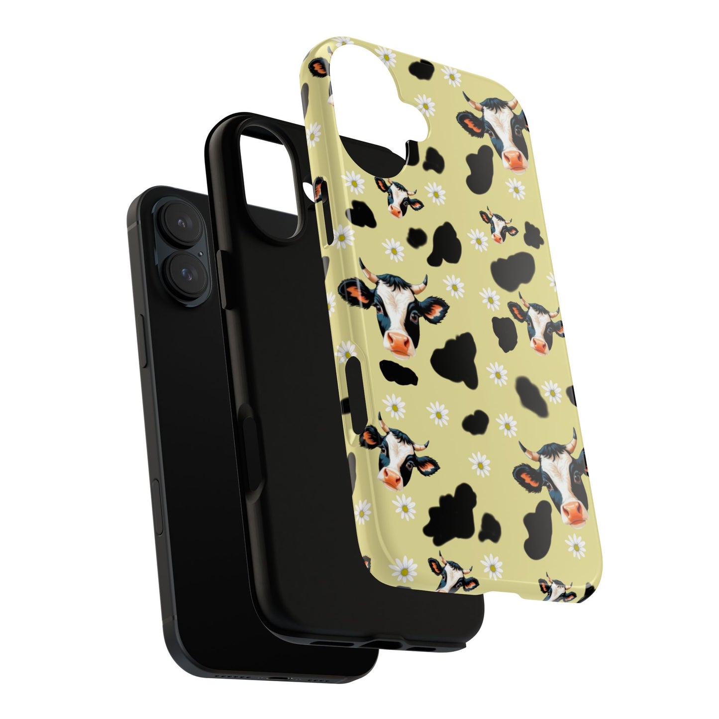 Cow Print Phone Case - Cute Protection for Animal Lovers, Gift for Farmhouse Decor, Cheerful Cow Design