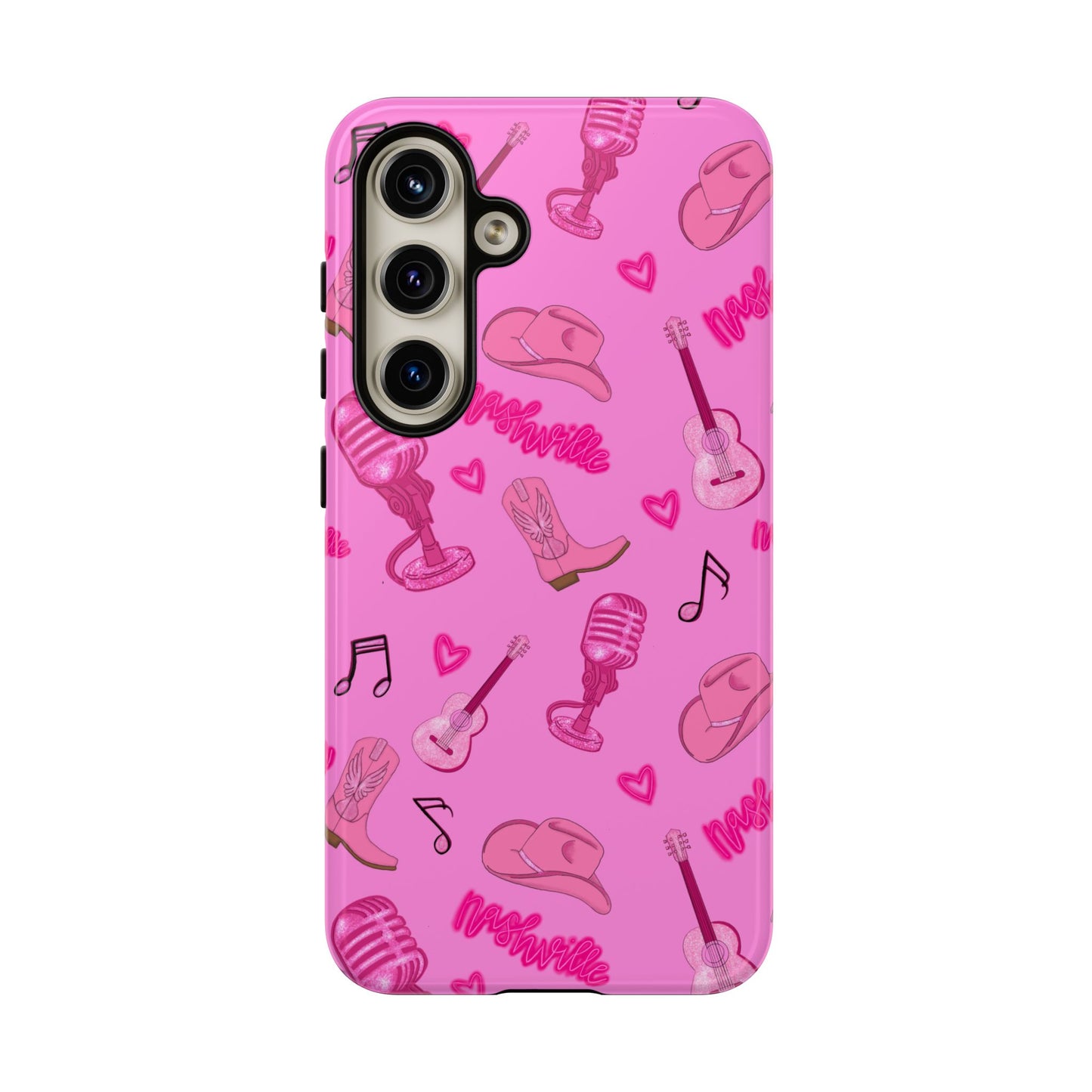 Pink Music Cases for Tough Love, Music Lover Gift, Phone Accessories, Cute Phone Covers, Stylish Cases for Women