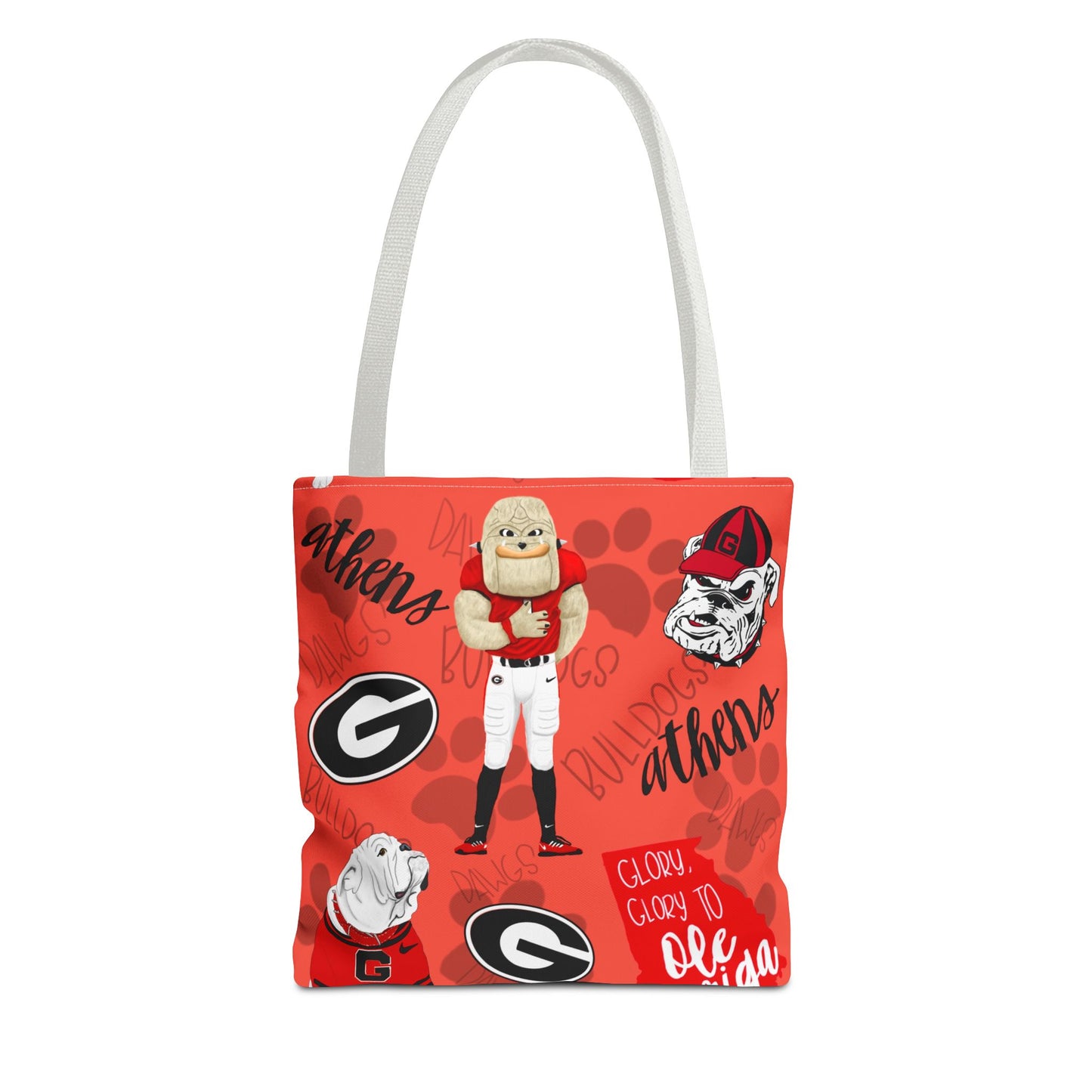 Georgia Bulldogs Tote Bag - Sporty, Cheerful, College Vibe, Perfect for Game Days, Fans, School Spirit, Lightweight, Versatile