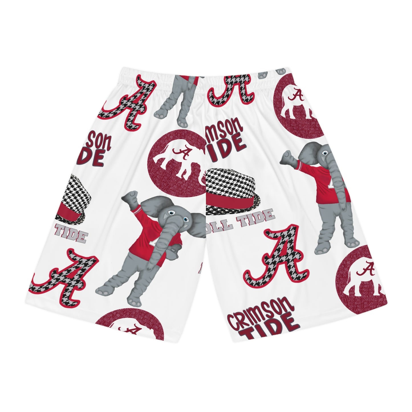 Crimson Tide Basketball Shorts, Stylish Sports Wear for Fans, Perfect for Game Day, Summer Casual, Holiday Gifts, Alabama Pride