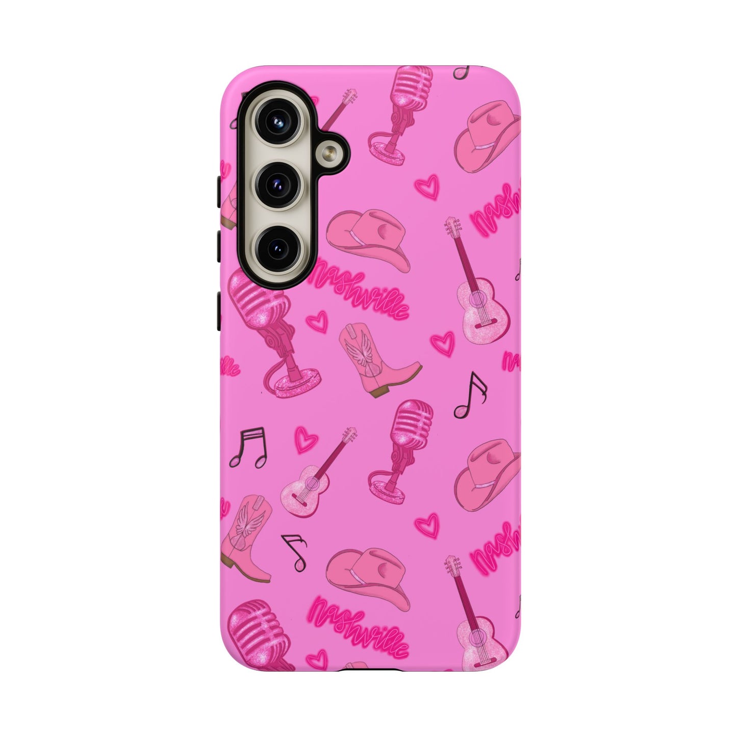 Pink Music Cases for Tough Love, Music Lover Gift, Phone Accessories, Cute Phone Covers, Stylish Cases for Women
