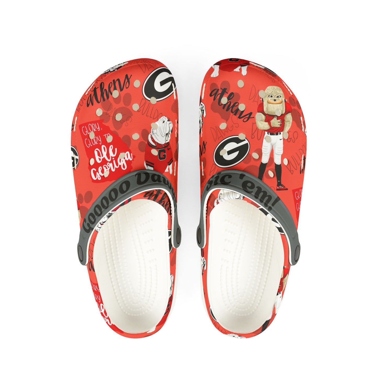 Georgia Bulldogs EVA Foam Shoes, Crocs Style Slippers, University Spirit Footwear, Gameday Comfort Clogs, College Sports Enthusiast, [...]