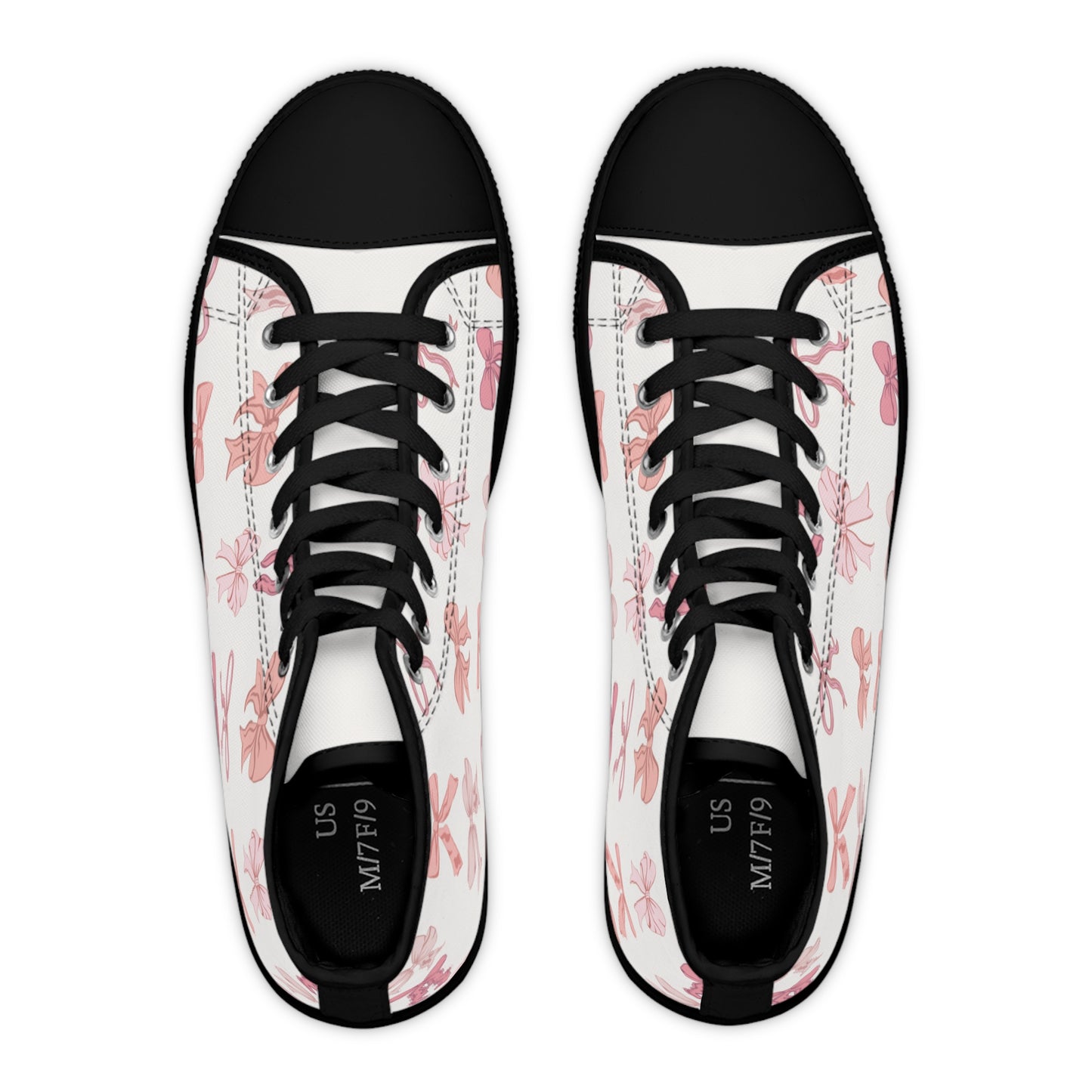 Pink Bows Women's High Top Sneakers with Pink Bow Design, Trendy Sneakers for Fashion Lovers, Perfect for Spring Outfits, Unique Gift Idea [...]