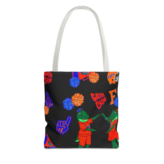Florida Gators Tote Bag, Sporty Canvas Bag, Game Day Accessory, Colorful Dinosaur Bag, Back-to-School Essential