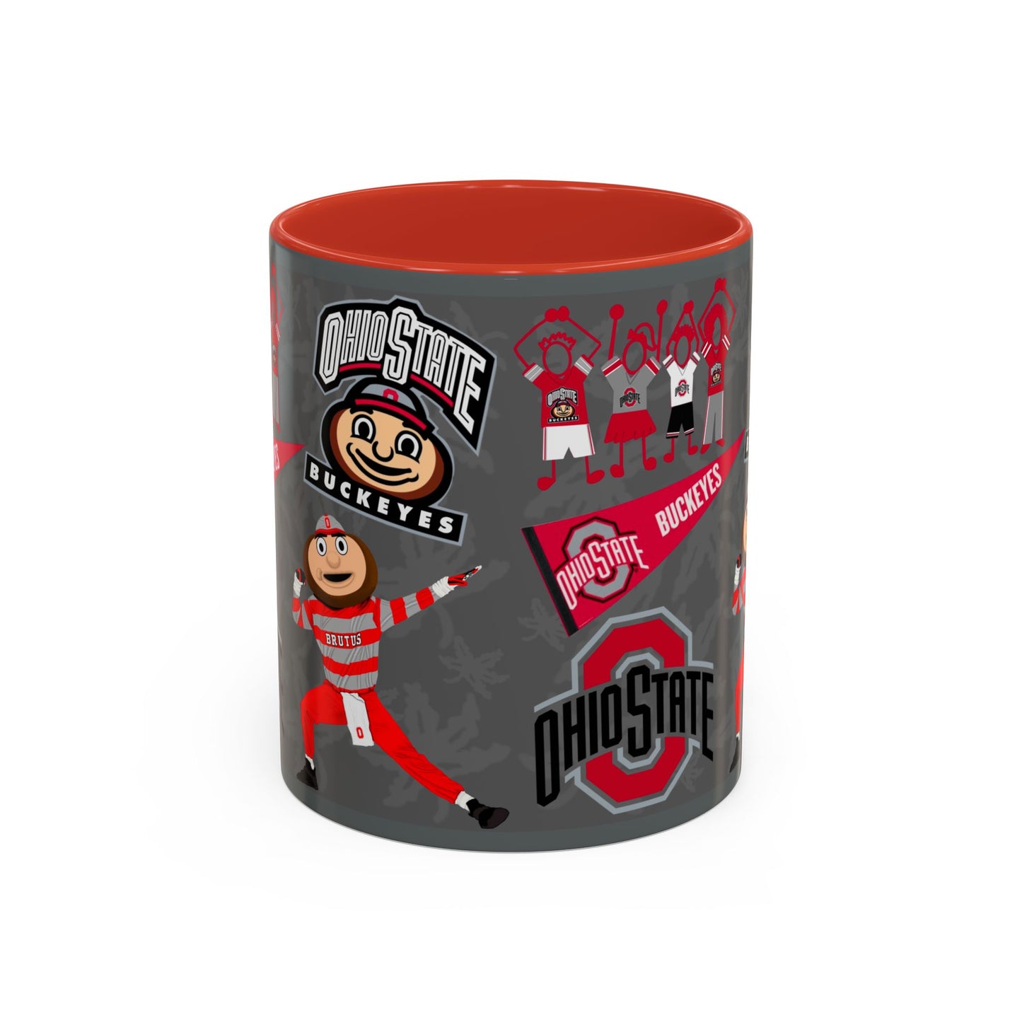 Ohio State Buckeyes Accent Coffee Mug | Gift for Fans, Sports Lovers, College Alumni, Holiday Decorations, Game Day Essentials