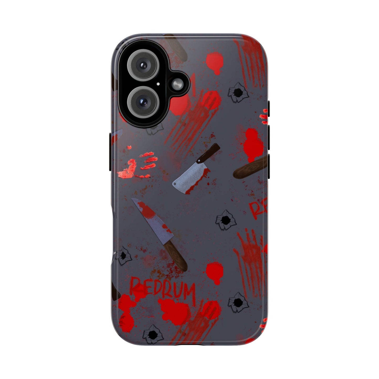 Blood Splatter Phone Case, Tough Case for Horror Fans, Halloween Accessory, Unique Gift for Gamers, Spooky Phone Cover