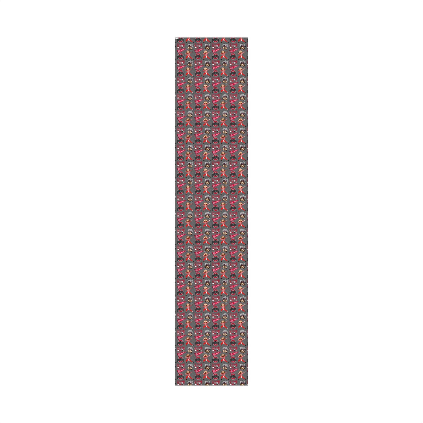 Ohio State Buckeyes Gift Wrap Paper - Brutus Mascot College Football Wrapping Paper