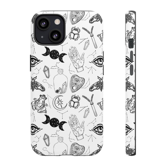 Mystical Phone Case | Boho Aesthetic Cover, Witchy Gift, Crystal Art Protection, Astrology Decor, Unique Cell Phone Skins