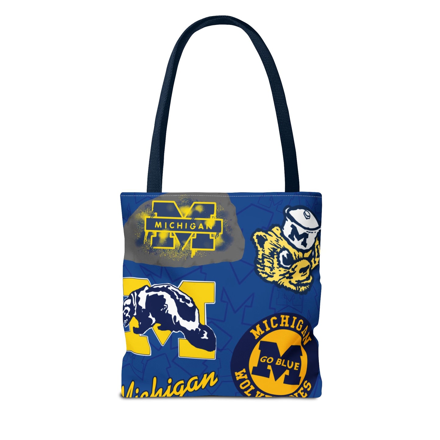 Michigan Spirit Tote Bag, College Student Gift, Game Day Accessory, Team Pride, Sports Tote, University of Michigan