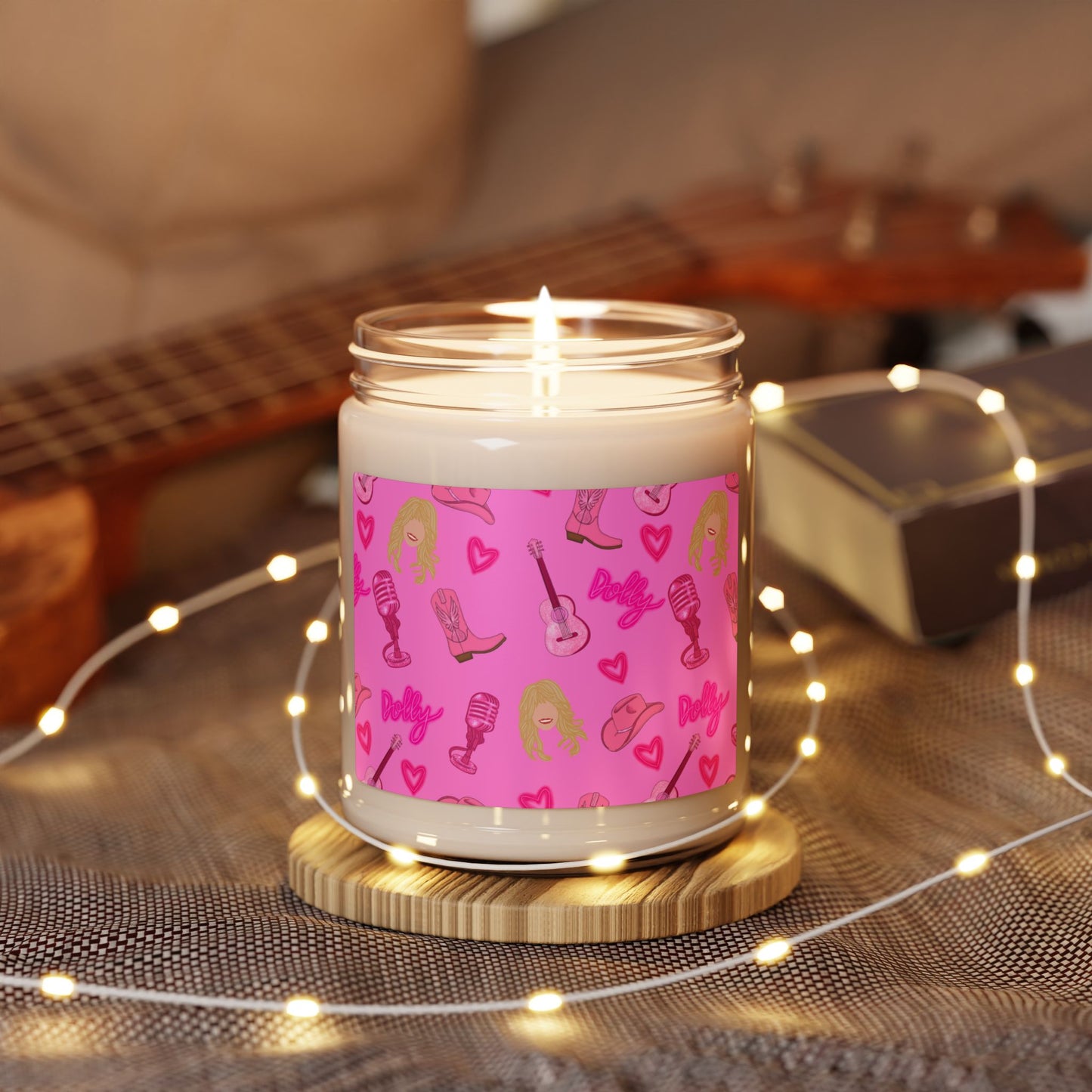 Dolly Parton-Themed Scented Soy Candle, 9oz - Ideal for Home Decor, Gifts, Self-Care, and Celebrations