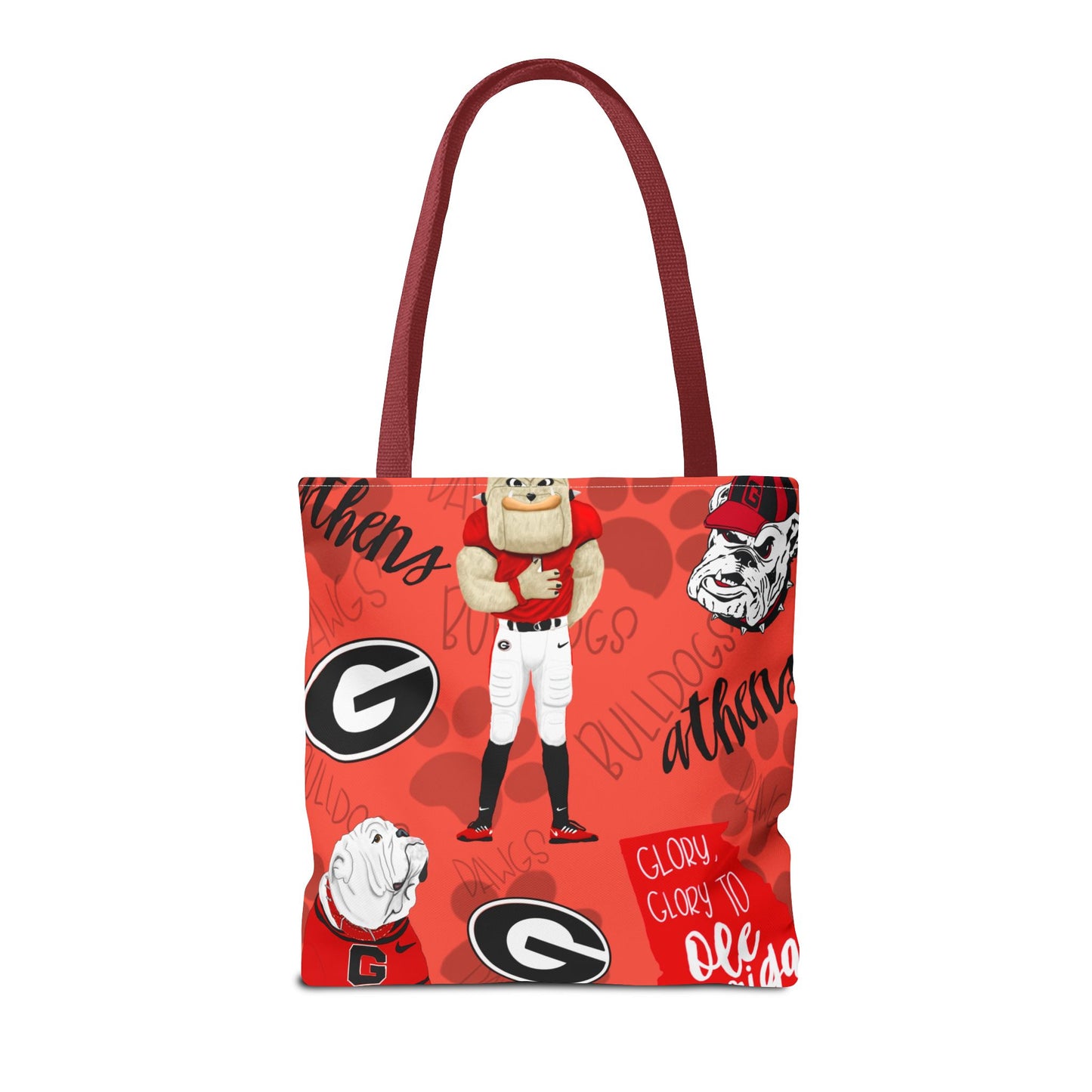 Georgia Bulldogs Tote Bag - Sporty, Cheerful, College Vibe, Perfect for Game Days, Fans, School Spirit, Lightweight, Versatile