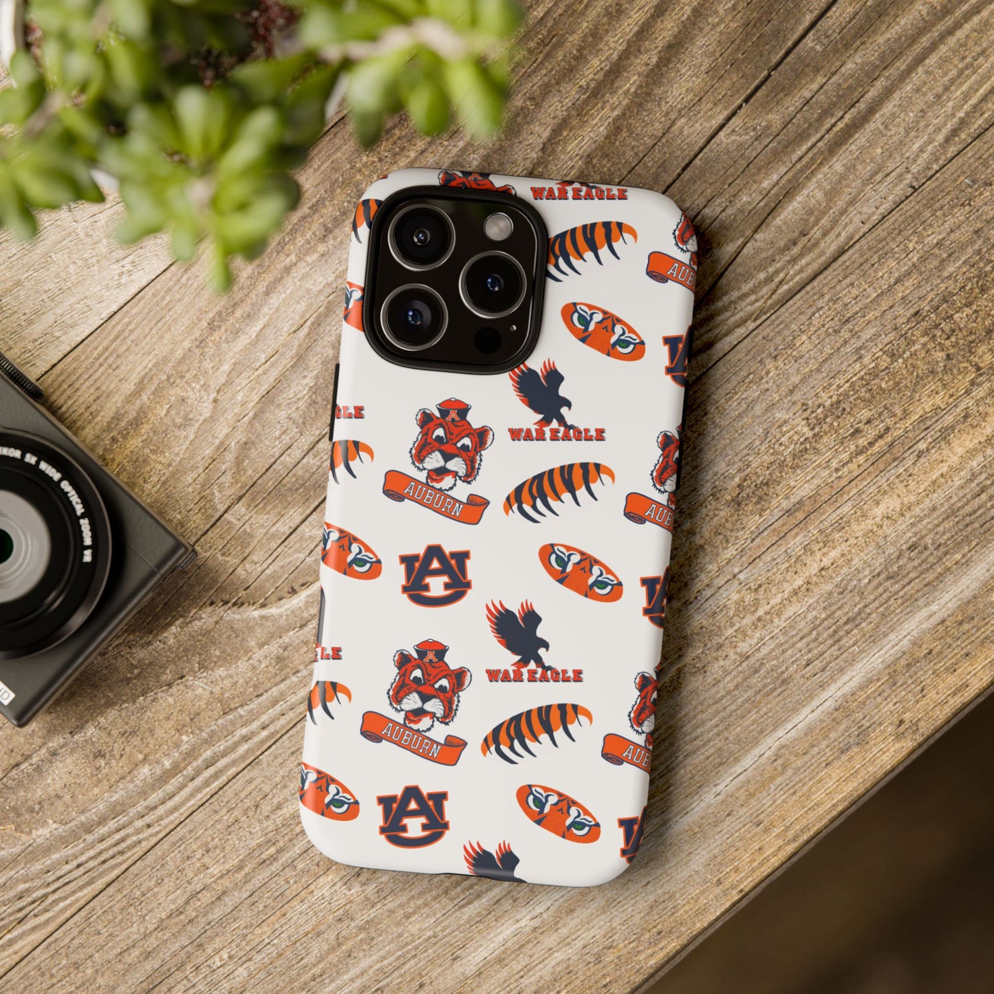 Auburn Fan Phone Case, Sports Team Accessory, Gift for Auburn Fans, Durable Cover, College Game Day
