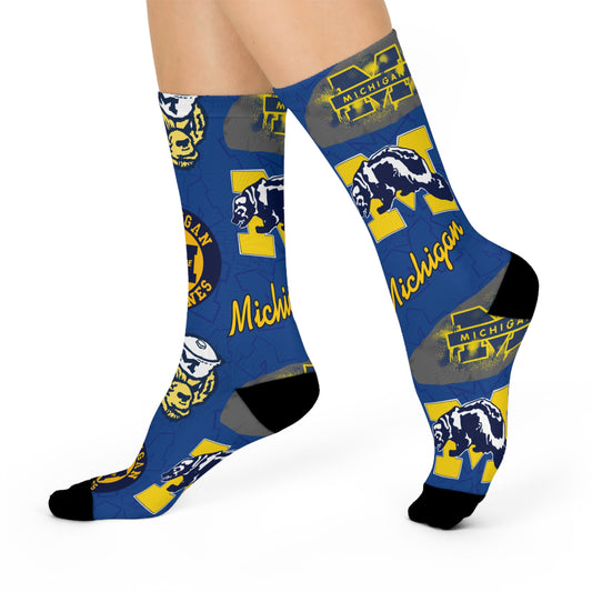 Michigan Wolverines Cushioned Crew Socks | Comfortable Sports Socks, Gift for Fans, College Spirit Wear, Unique Athletic Socks, Team [...]