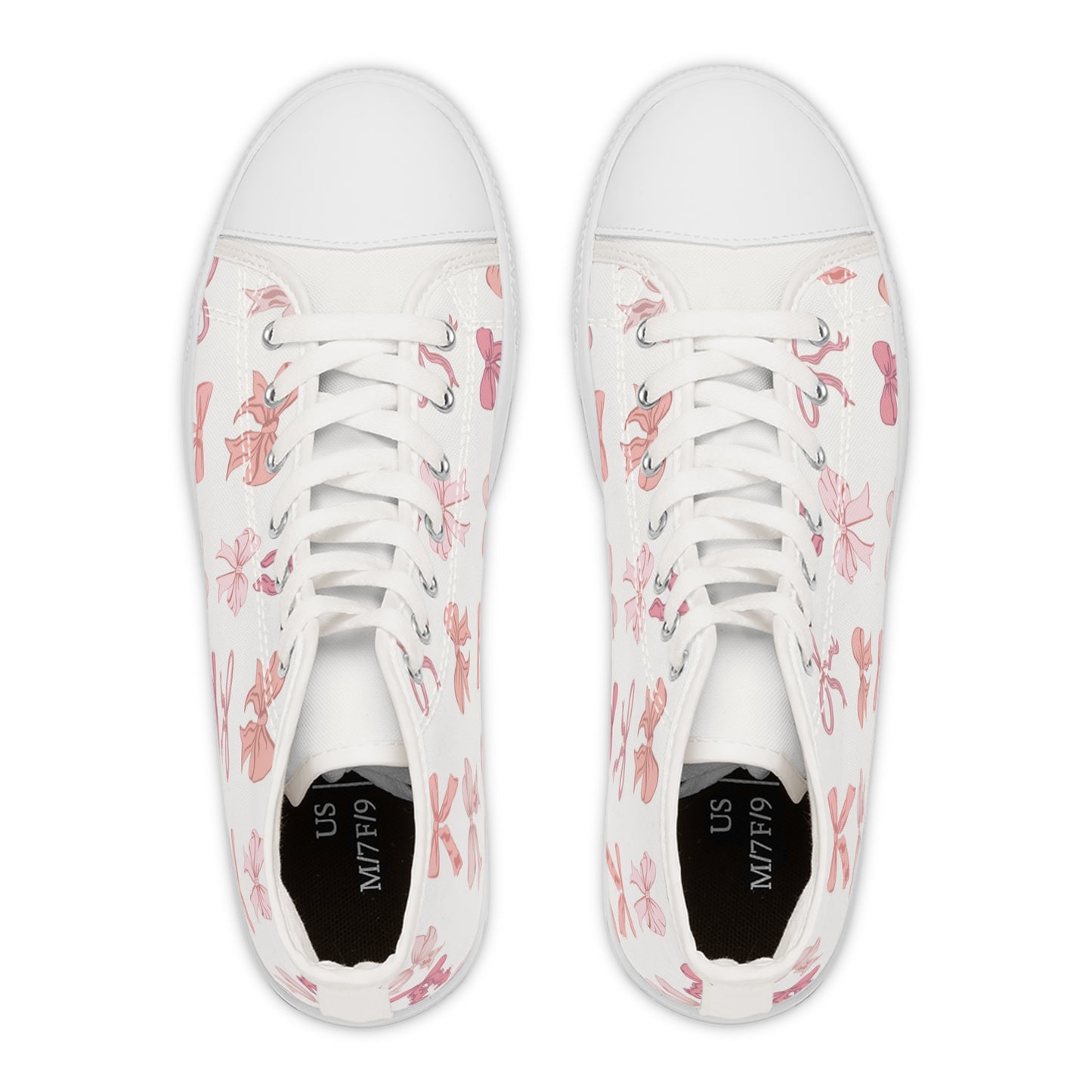 Pink Bows Women's High Top Sneakers with Pink Bow Design, Trendy Sneakers for Fashion Lovers, Perfect for Spring Outfits, Unique Gift Idea [...]