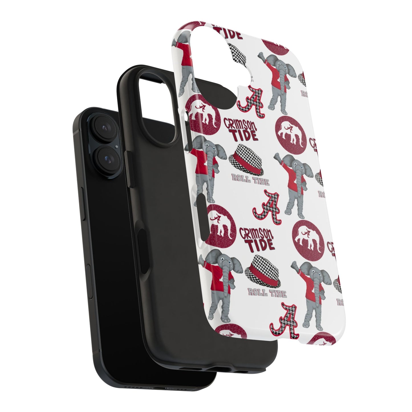 Alabama Crimson Tide Phone Case - Tough, Durable, Elephant Design, Sports Fan Accessories, College Team Gift, Graduation Presents