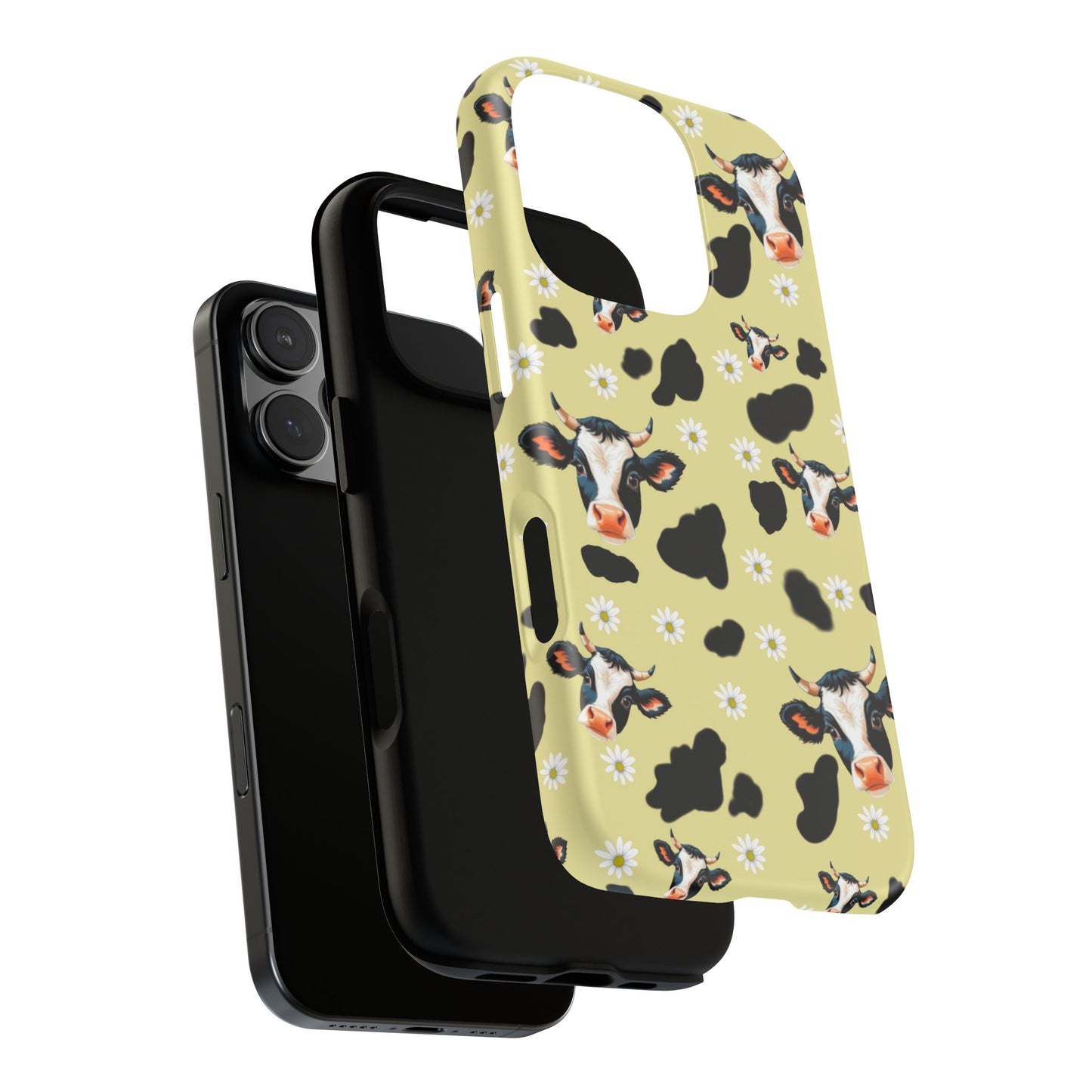 Cow Print Phone Case - Cute Protection for Animal Lovers, Gift for Farmhouse Decor, Cheerful Cow Design