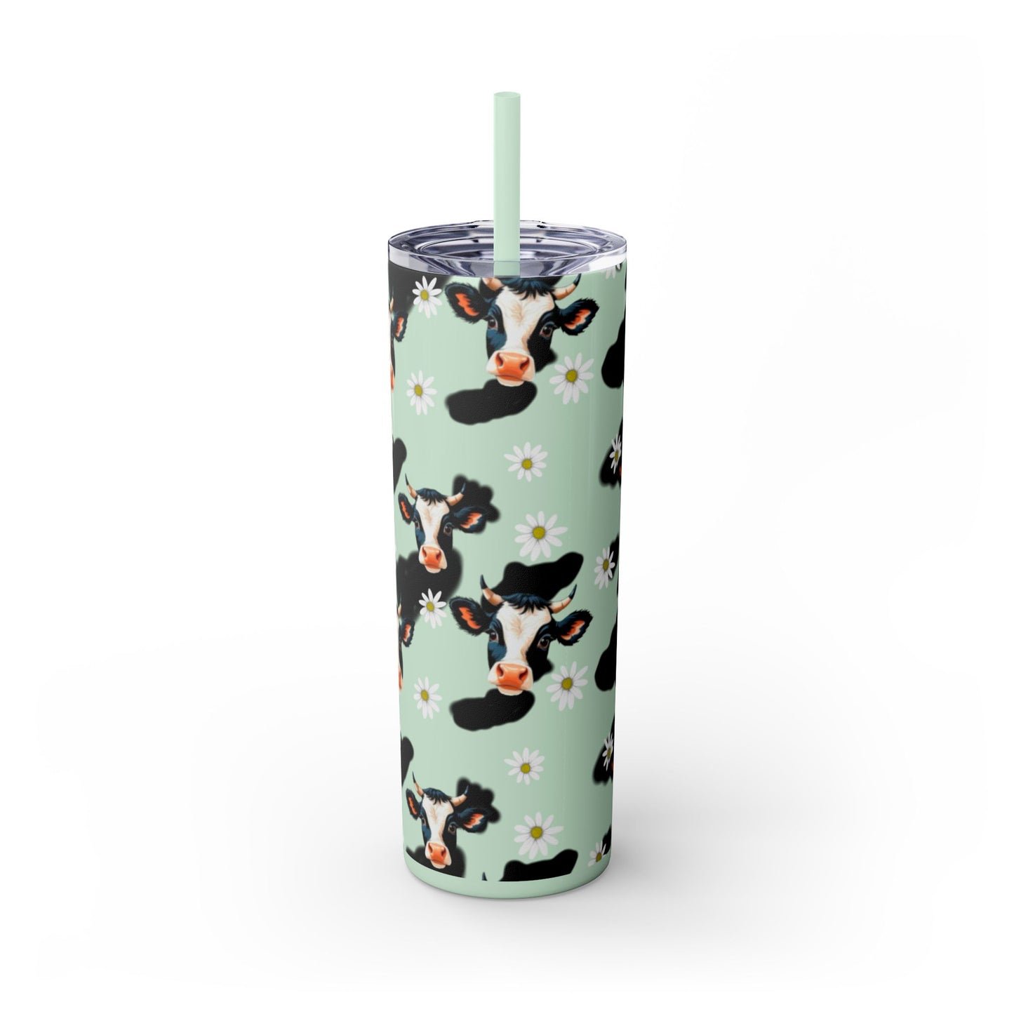 Charming Cow Print Tumbler with Straw, 20oz | Perfect for Cow Lovers, Unique Gift, Farmhouse Decor, Daily Hydration, Fun Drinkware