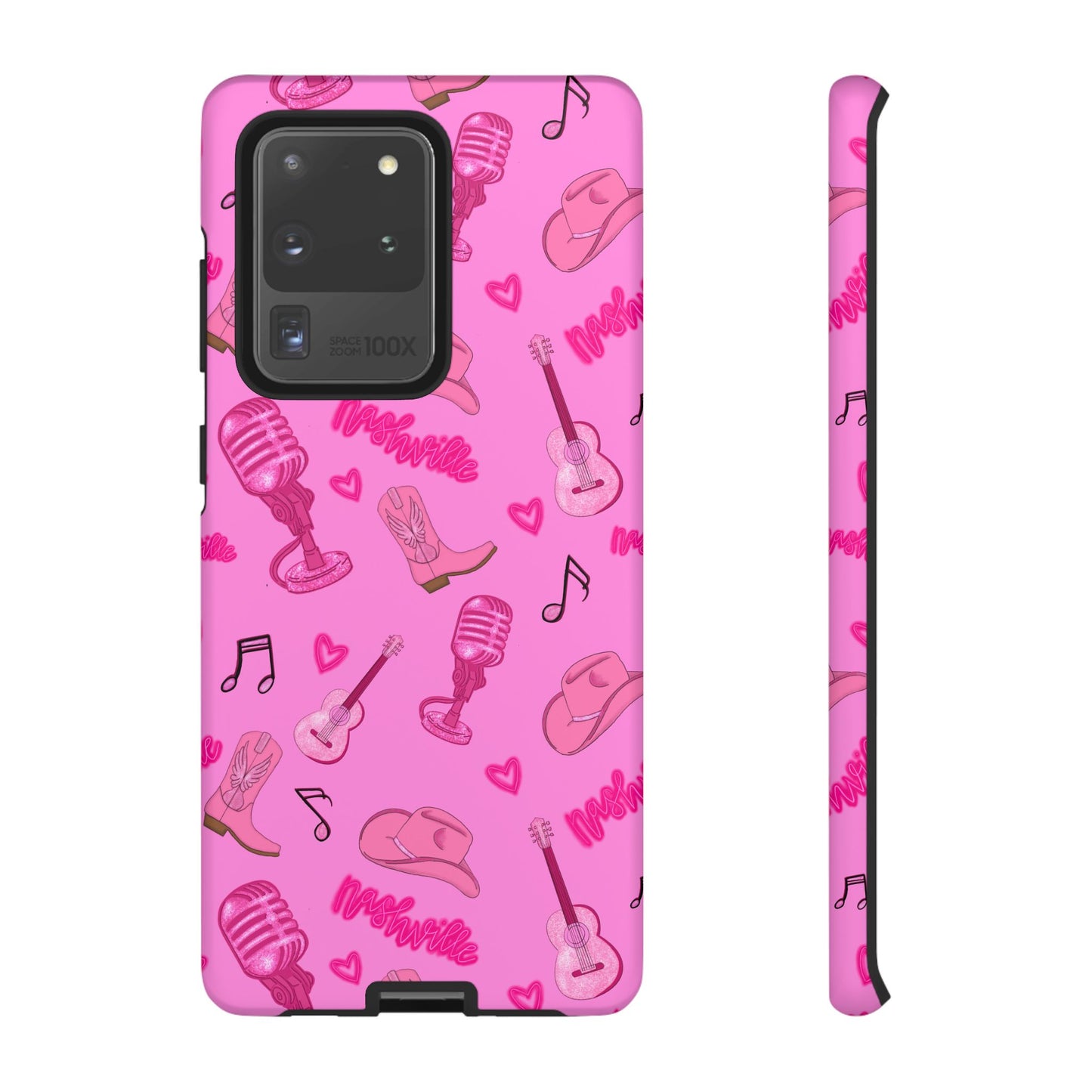 Pink Music Cases for Tough Love, Music Lover Gift, Phone Accessories, Cute Phone Covers, Stylish Cases for Women