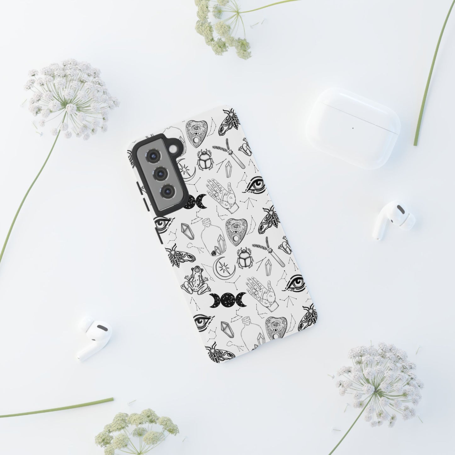 Mystical Phone Case | Boho Aesthetic Cover, Witchy Gift, Crystal Art Protection, Astrology Decor, Unique Cell Phone Skins