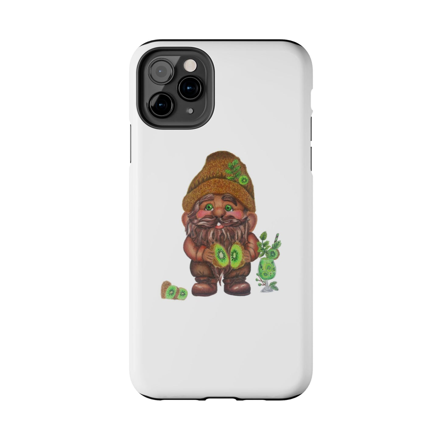 Funny Kiwi Gnome Phone Cases, Phone Covers for Gnome Lovers, Cute Gift for Gardeners, Unique Tech Accessories, Holiday Gifts