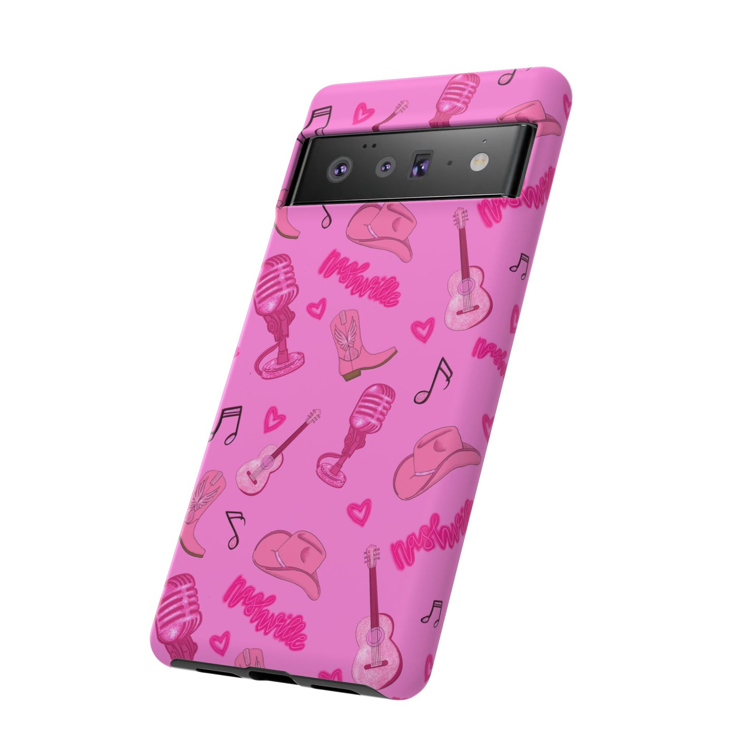 Pink Music Cases for Tough Love, Music Lover Gift, Phone Accessories, Cute Phone Covers, Stylish Cases for Women