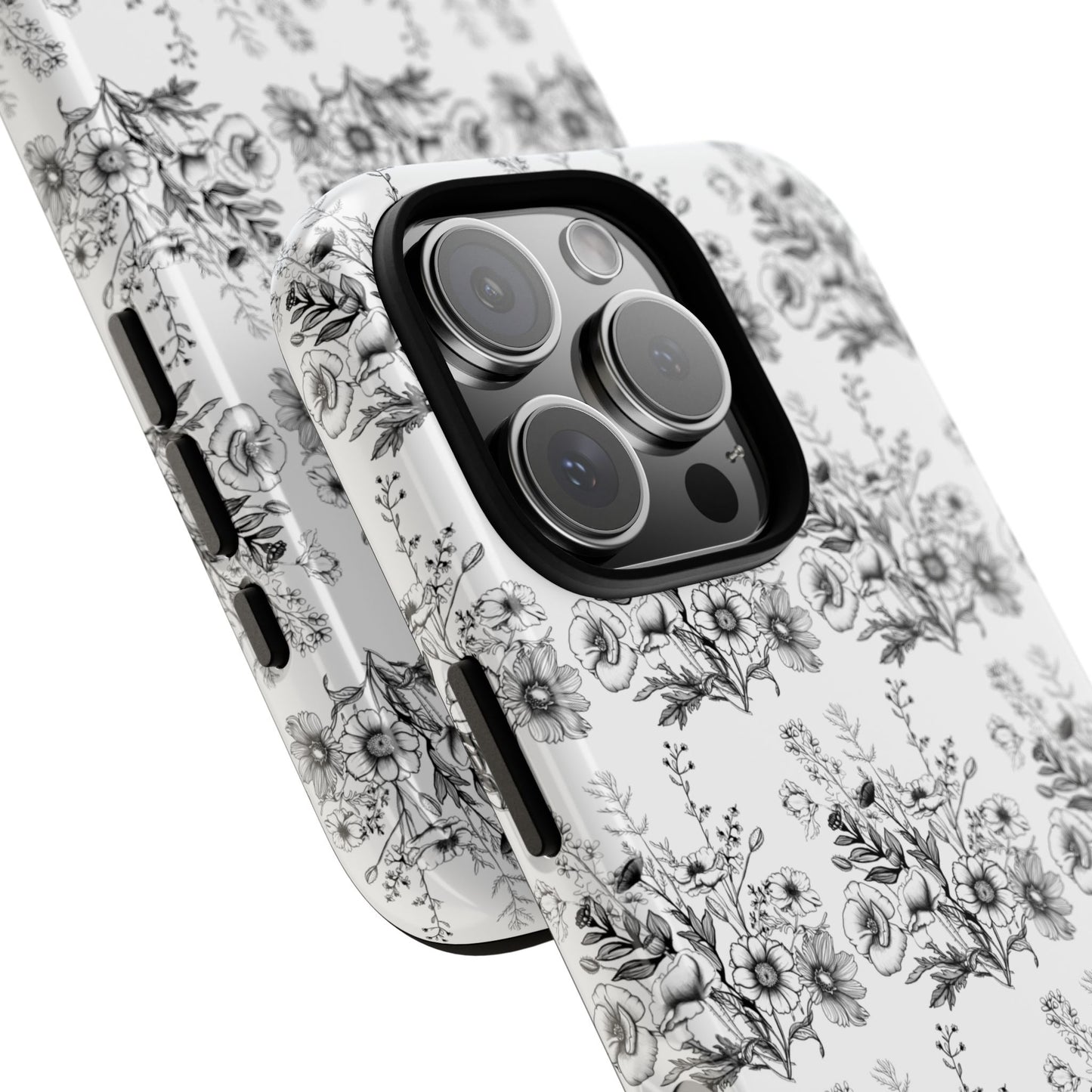 Floral Phone Case, Tough Cases with Elegant Black and White Design, Protective Cover for Fashion Lovers, Unique Gift for All [...]