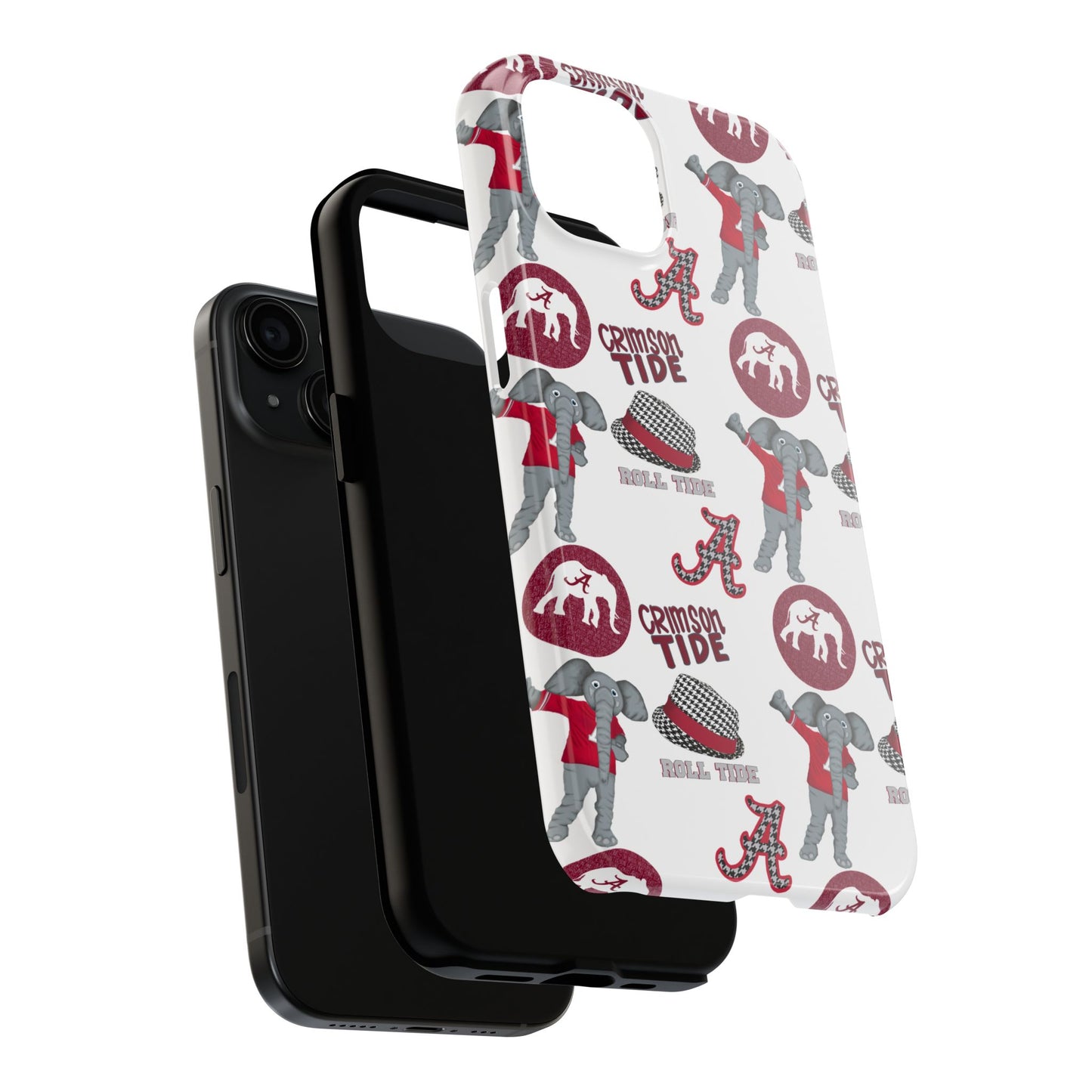 Alabama Crimson Tide Phone Case - Tough, Durable, Elephant Design, Sports Fan Accessories, College Team Gift, Graduation Presents