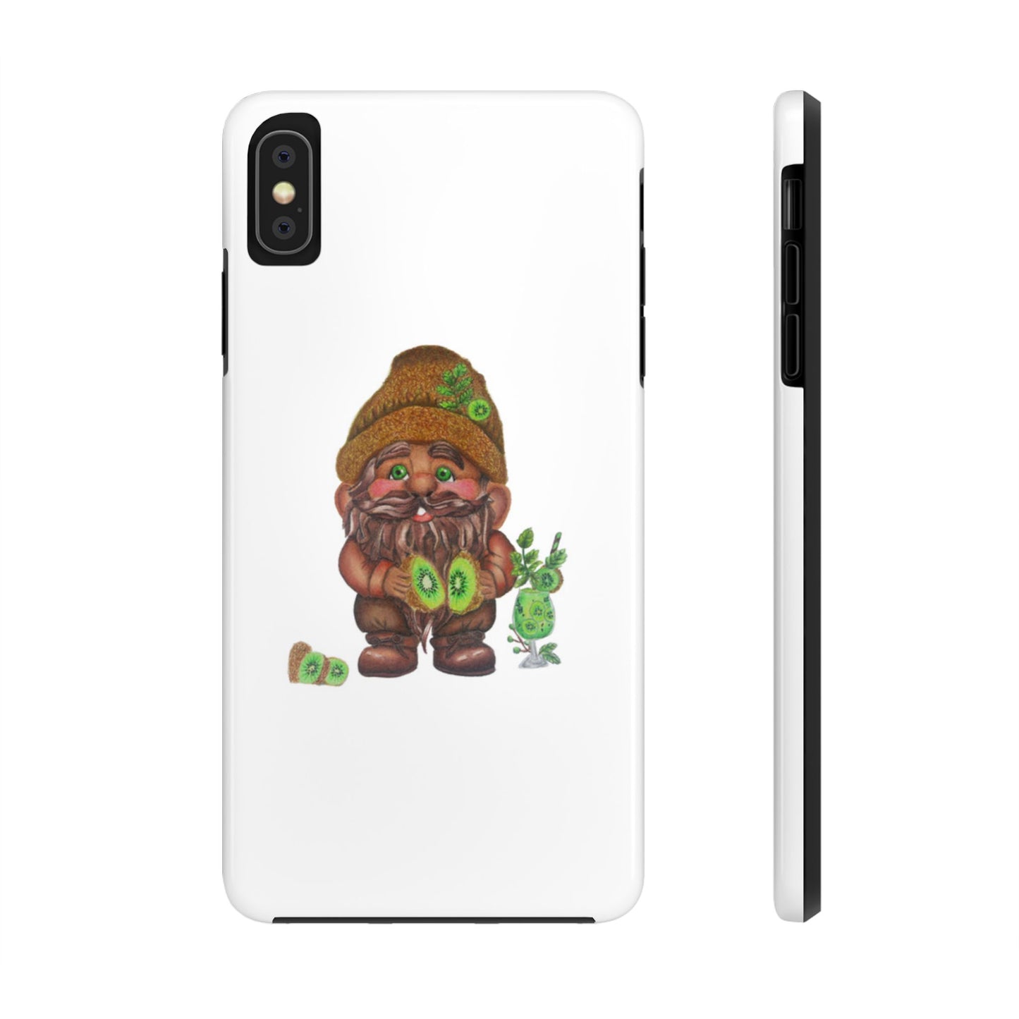 Funny Kiwi Gnome Phone Cases, Phone Covers for Gnome Lovers, Cute Gift for Gardeners, Unique Tech Accessories, Holiday Gifts