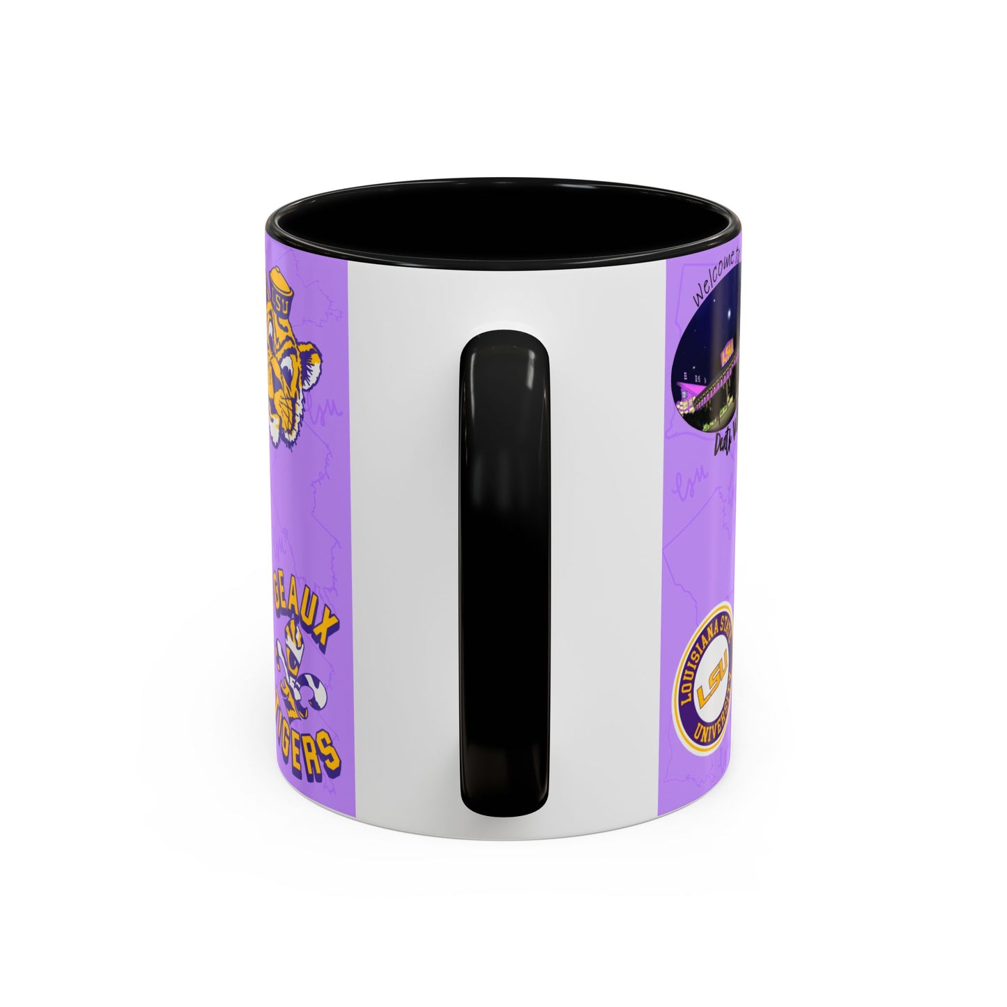 LSU Tigers Accent Coffee Mug - Perfect for Sports Fans, Gift for Graduates, Home Decor, College Student, Game Day Essentials