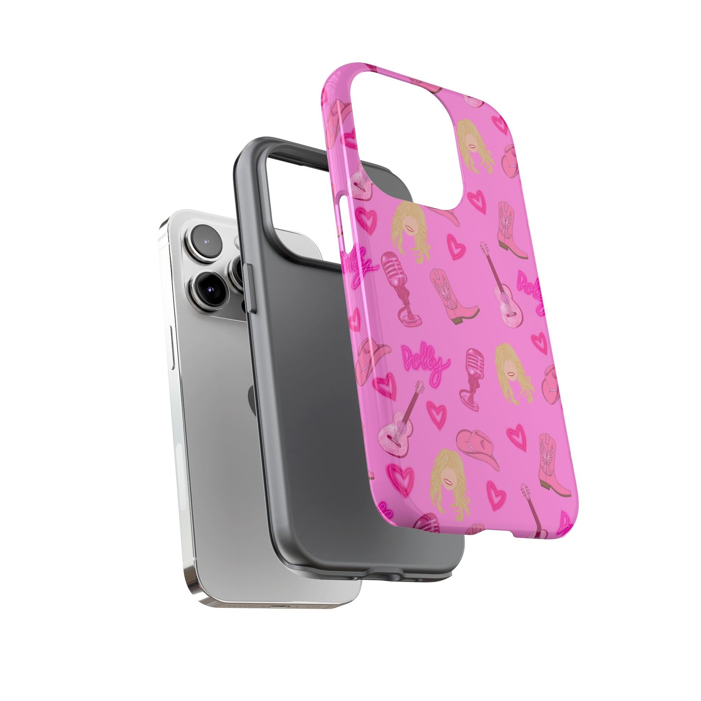 Dolly Parton Phone Case - Stylish Pink Protector for Music Lovers, Gift for Concert Goers, Women's Accessories, Trendy Tech