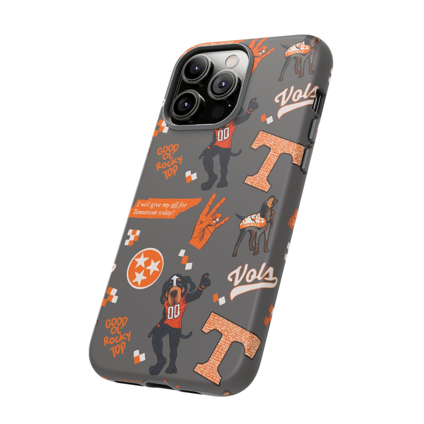Tough Cases - Tennessee Fan Phone Case, Sports Team Accessory, Gift for Volunteers Fans, Durable Cover, College Game Day