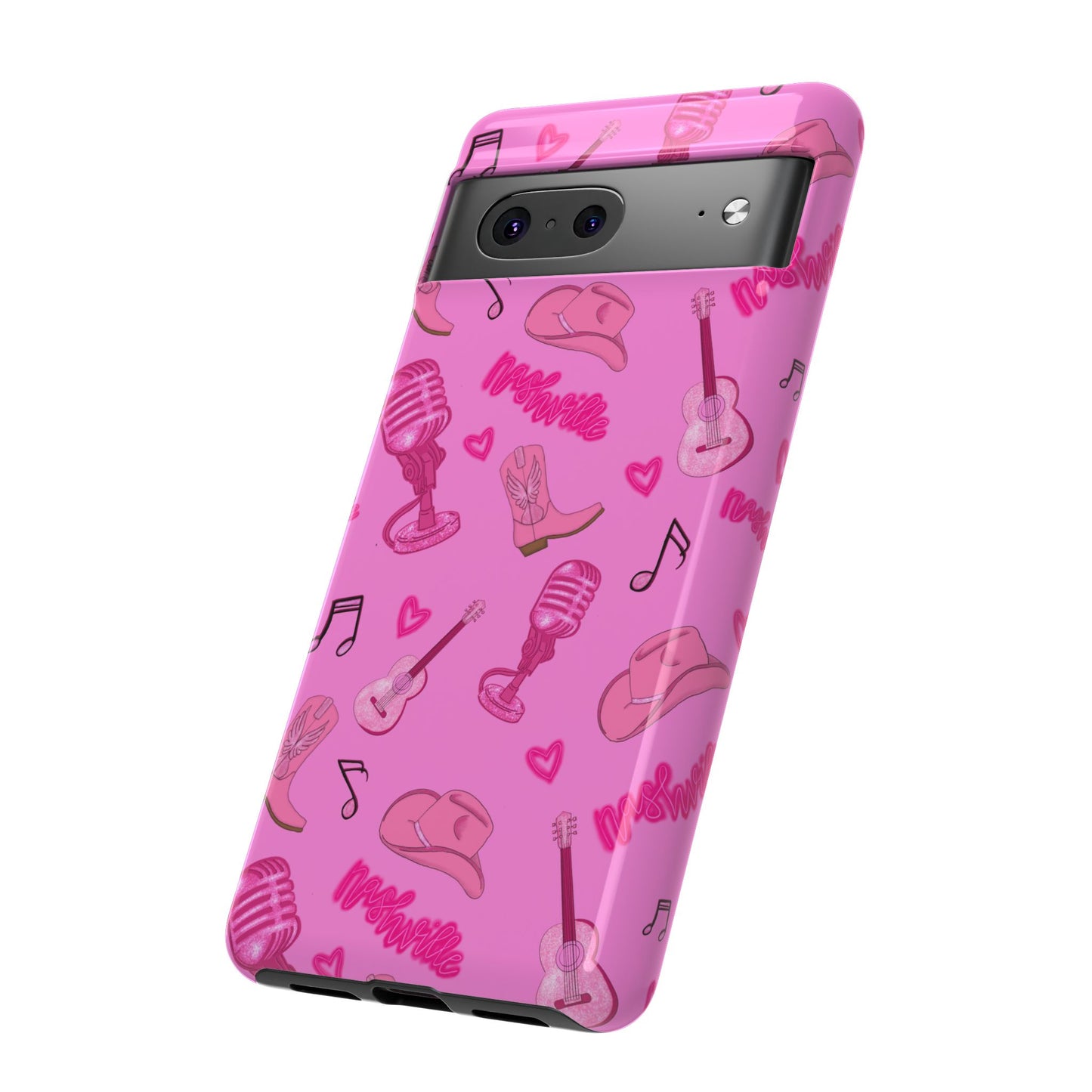 Pink Music Cases for Tough Love, Music Lover Gift, Phone Accessories, Cute Phone Covers, Stylish Cases for Women