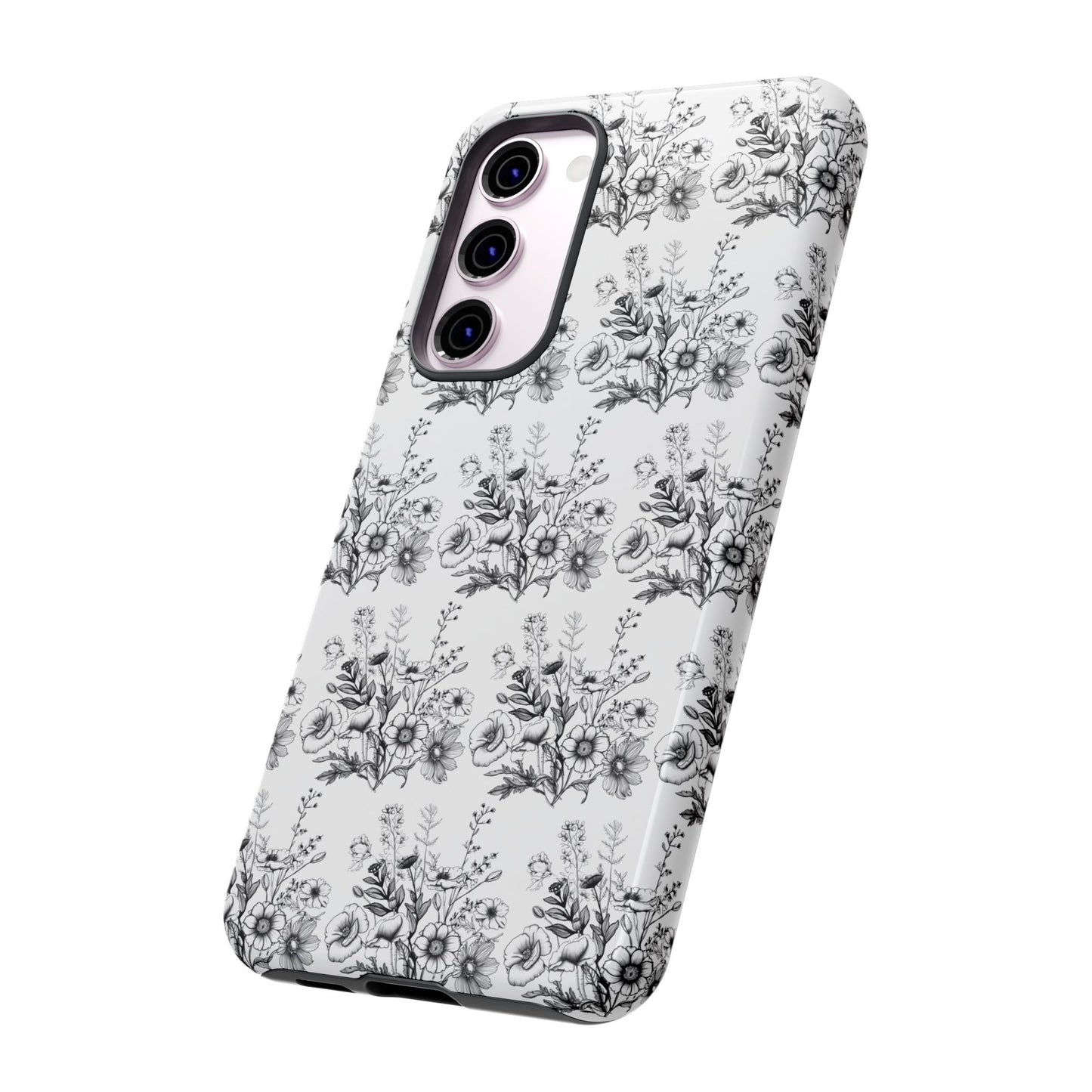Floral Phone Case, Tough Cases with Elegant Black and White Design, Protective Cover for Fashion Lovers, Unique Gift for All [...]