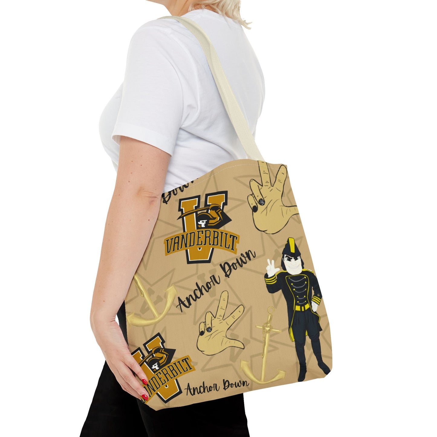Vanderbilt Spirit Tote Bag, Functional Everyday Tote, College Merchandise, Personalized Gift, Sports Game Accessory
