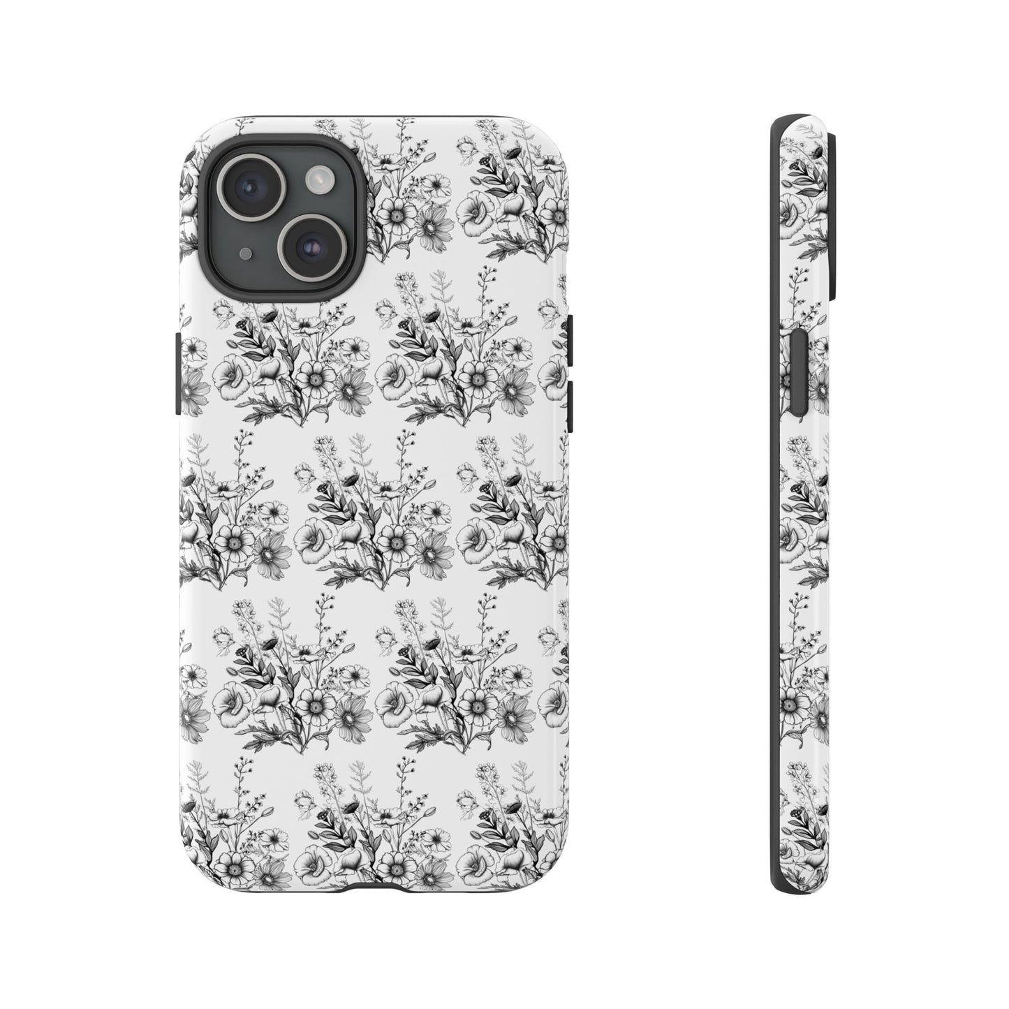Floral Phone Case, Tough Cases with Elegant Black and White Design, Protective Cover for Fashion Lovers, Unique Gift for All [...]