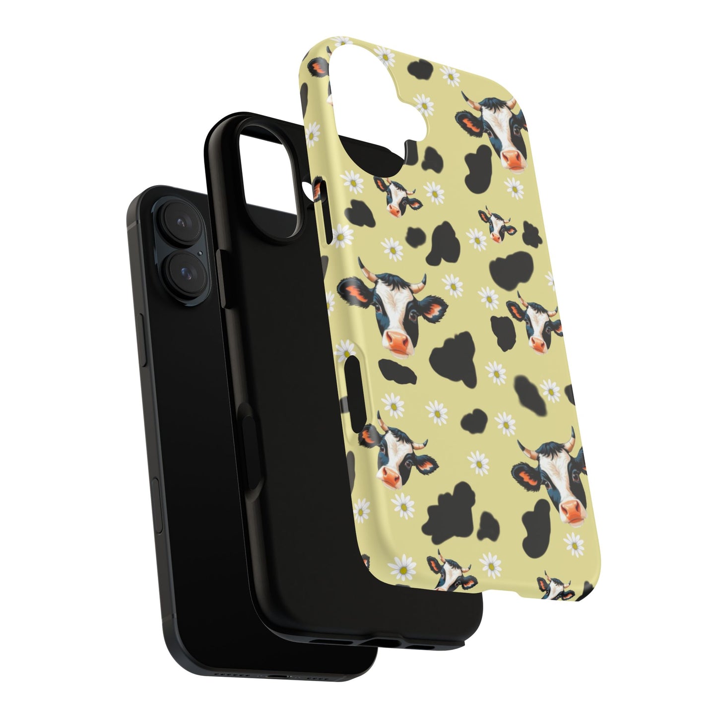 Cow Print Phone Case - Cute Protection for Animal Lovers, Gift for Farmhouse Decor, Cheerful Cow Design