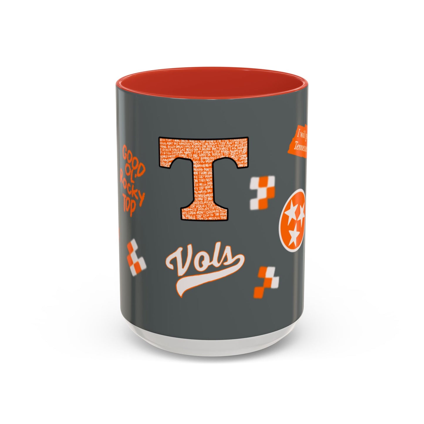 Tennessee Spirit Coffee Mug, Perfect for Gameday, College Student Gift, Unique Drinkware, Sports Fan Mug, Show Your Team Pride