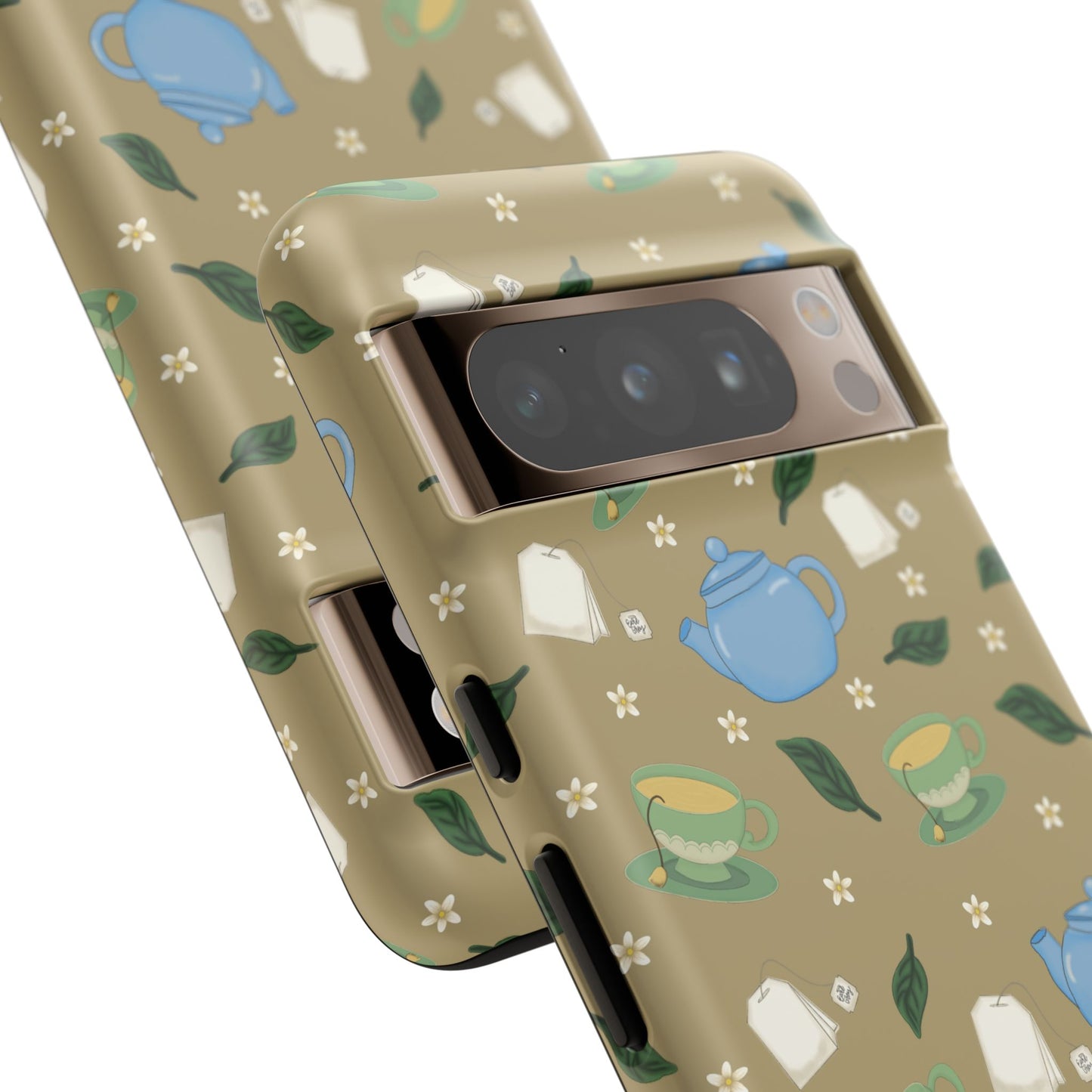 Charming Teacup Phone Case, Cute Phone Cover, Gift for Tea Lovers, Vintage Style Case, Birthday Present, Unique Accessory