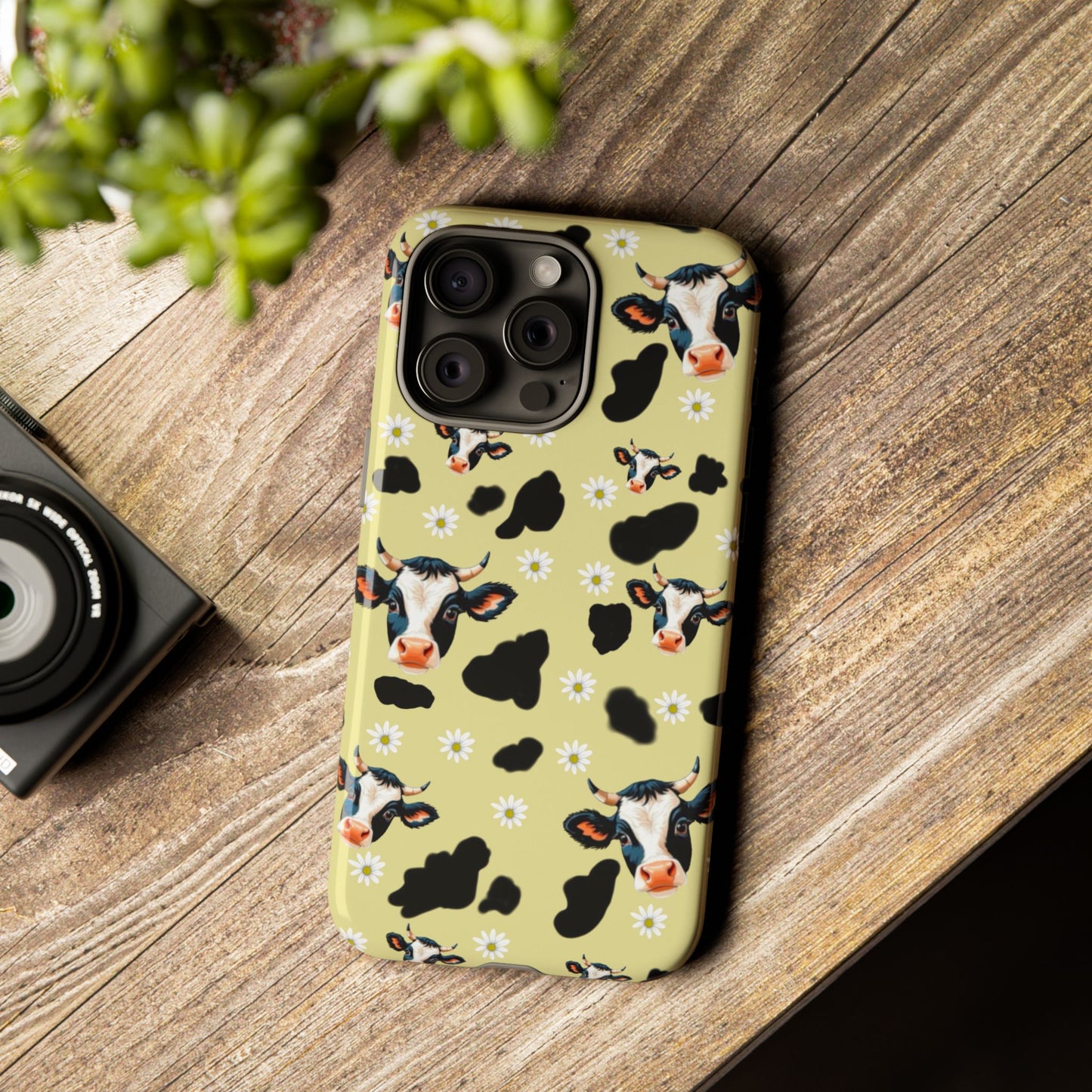 Cow Print Phone Case - Cute Protection for Animal Lovers, Gift for Farmhouse Decor, Cheerful Cow Design